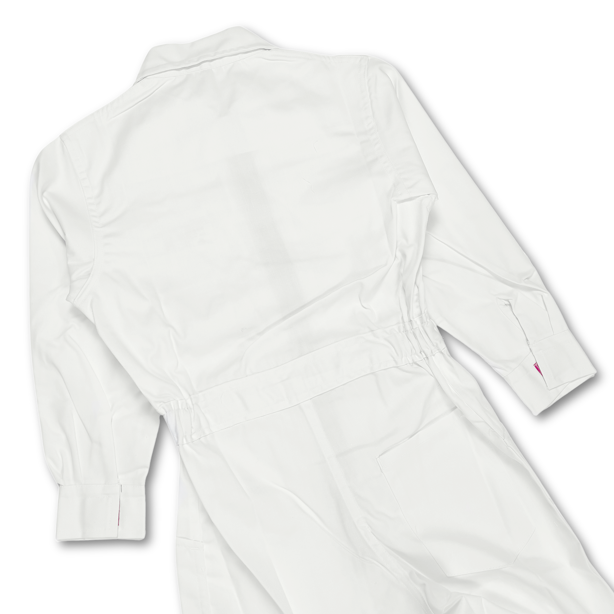 New Showa 1970s JDM Japan Yamaha Champion Tsunagi Coveralls White - Sugoi JDM