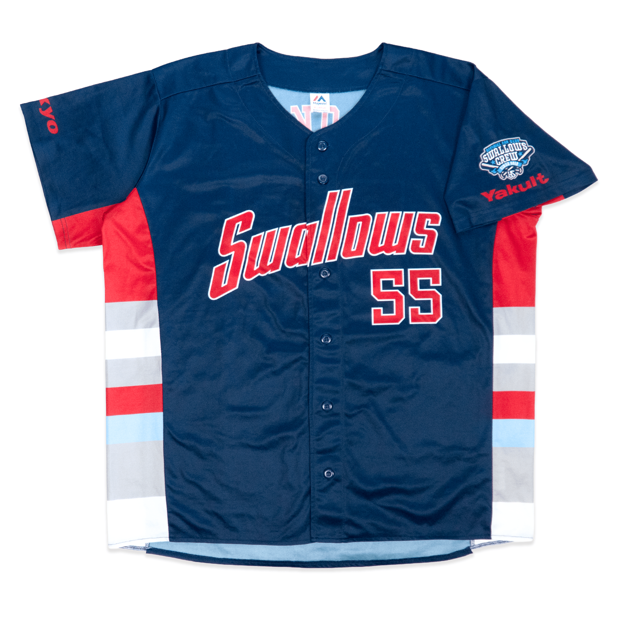 New Tokyo Yakult Swallows CREW Munetaka Murakami 55 2019 Jersey - Sugoi JDM