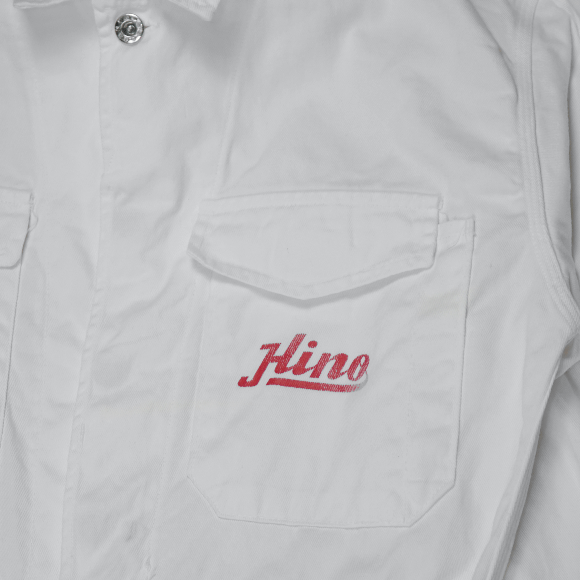New Vintage 1970s Showa JDM Hino Toyota Yokohama Tsunagi Coveralls White - Sugoi JDM