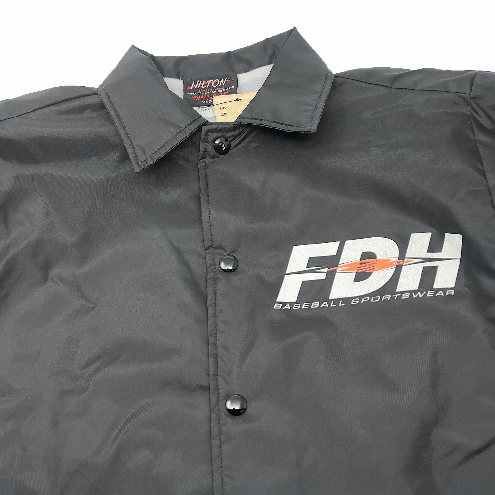 New Vintage Japan NPB Fukuoka Daiei Hawks Coaches Jacket Black - Sugoi JDM