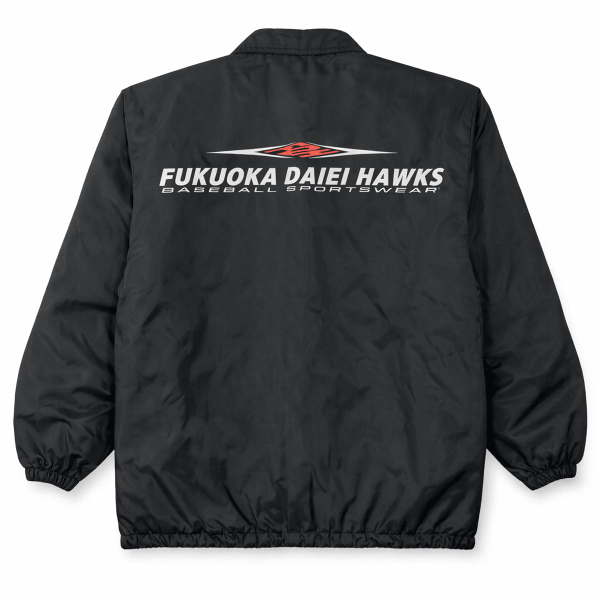 New Vintage Japan NPB Fukuoka Daiei Hawks Coaches Jacket Black - Sugoi JDM