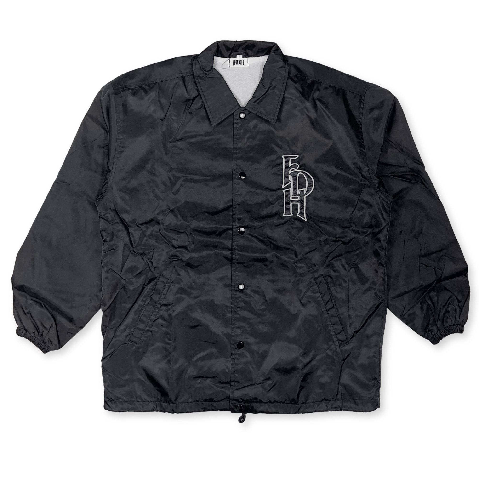 New Vintage Japan NPB Fukuoka Daiei Hawks Schedule Coaches Jacket Black - Sugoi JDM