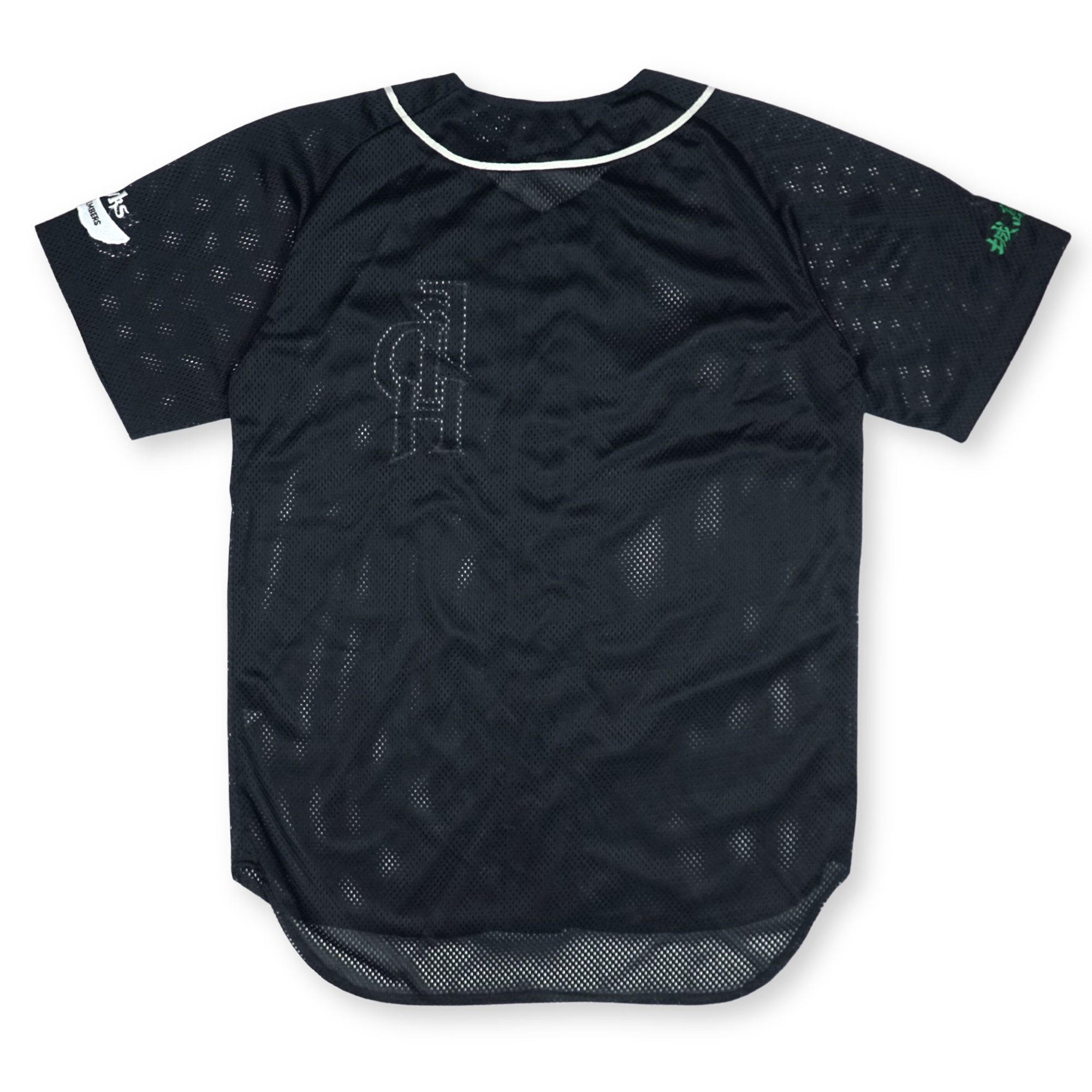 New Vintage NPB Fukuoka Daiei Hawks Fan Club Kenji Johjima Baseball Jersey Black - Sugoi JDM