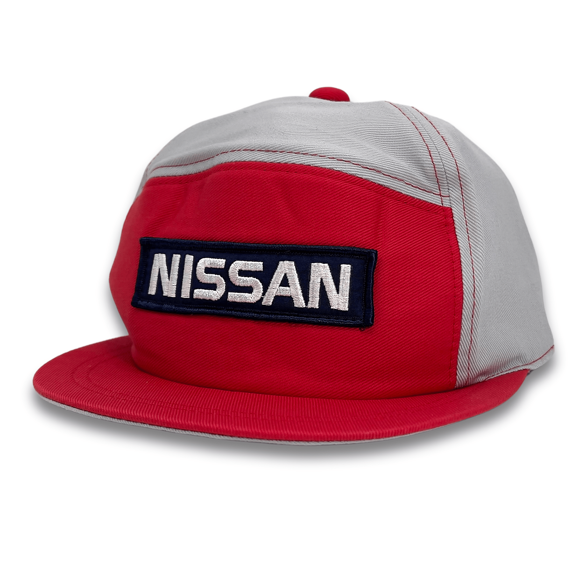New Vintage Showa Era Japanese JDM Nissan Staff Red Stage Hat Cap Red - Sugoi JDM