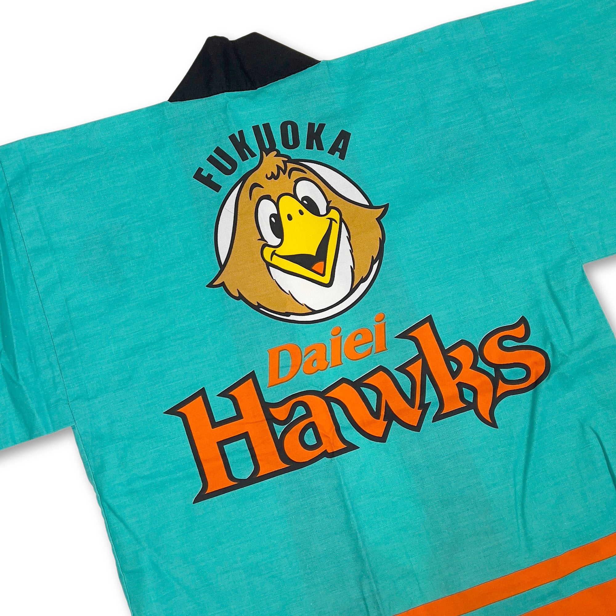 New Vintage Showa Japanese Baseball Daiei Hawks Matsuri Happi Coat Yukata - Sugoi JDM