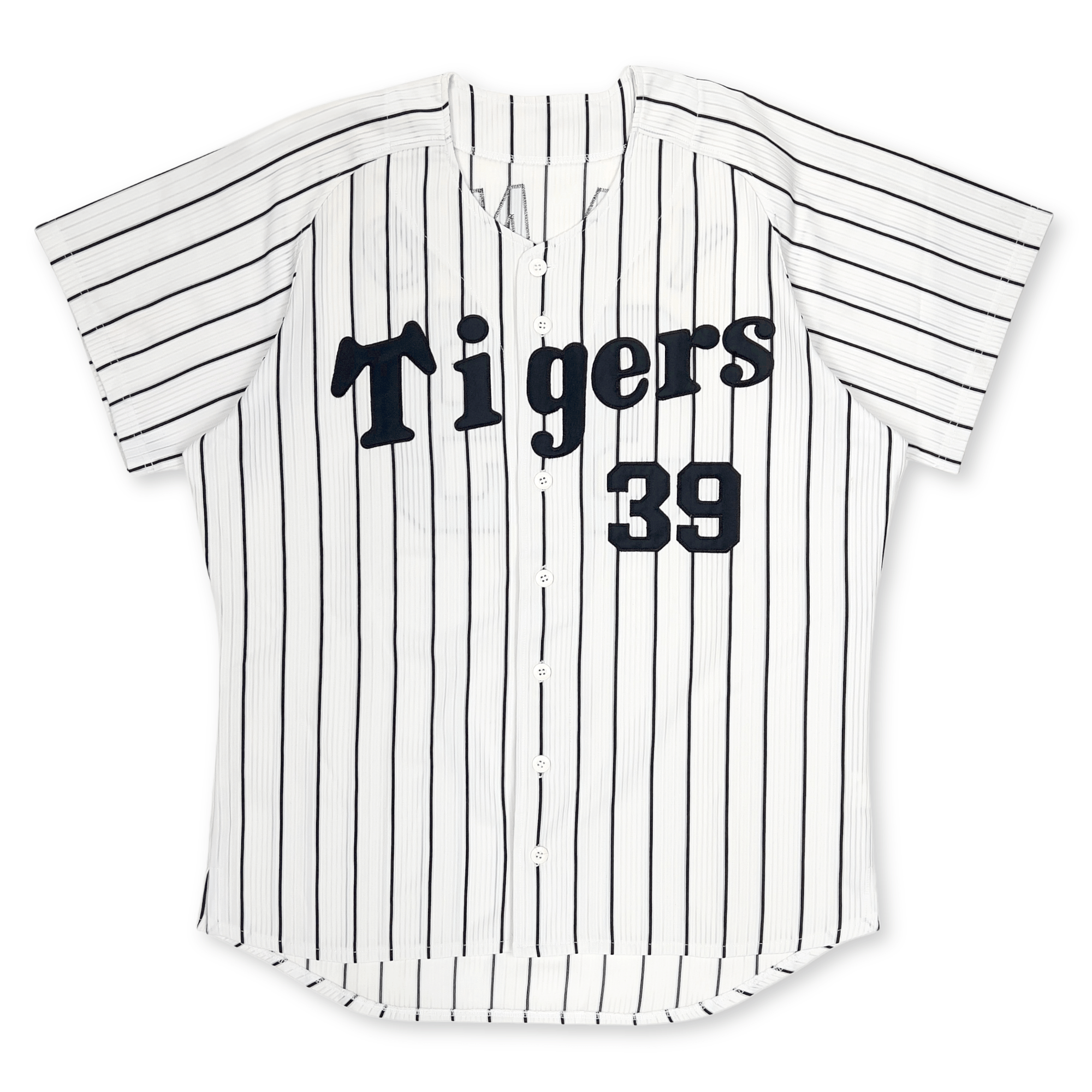 Official Retro 1990s Japan NPB Hanshin Tigers Akihiro Yano Baseball Knit Jersey #39 - Sugoi JDM