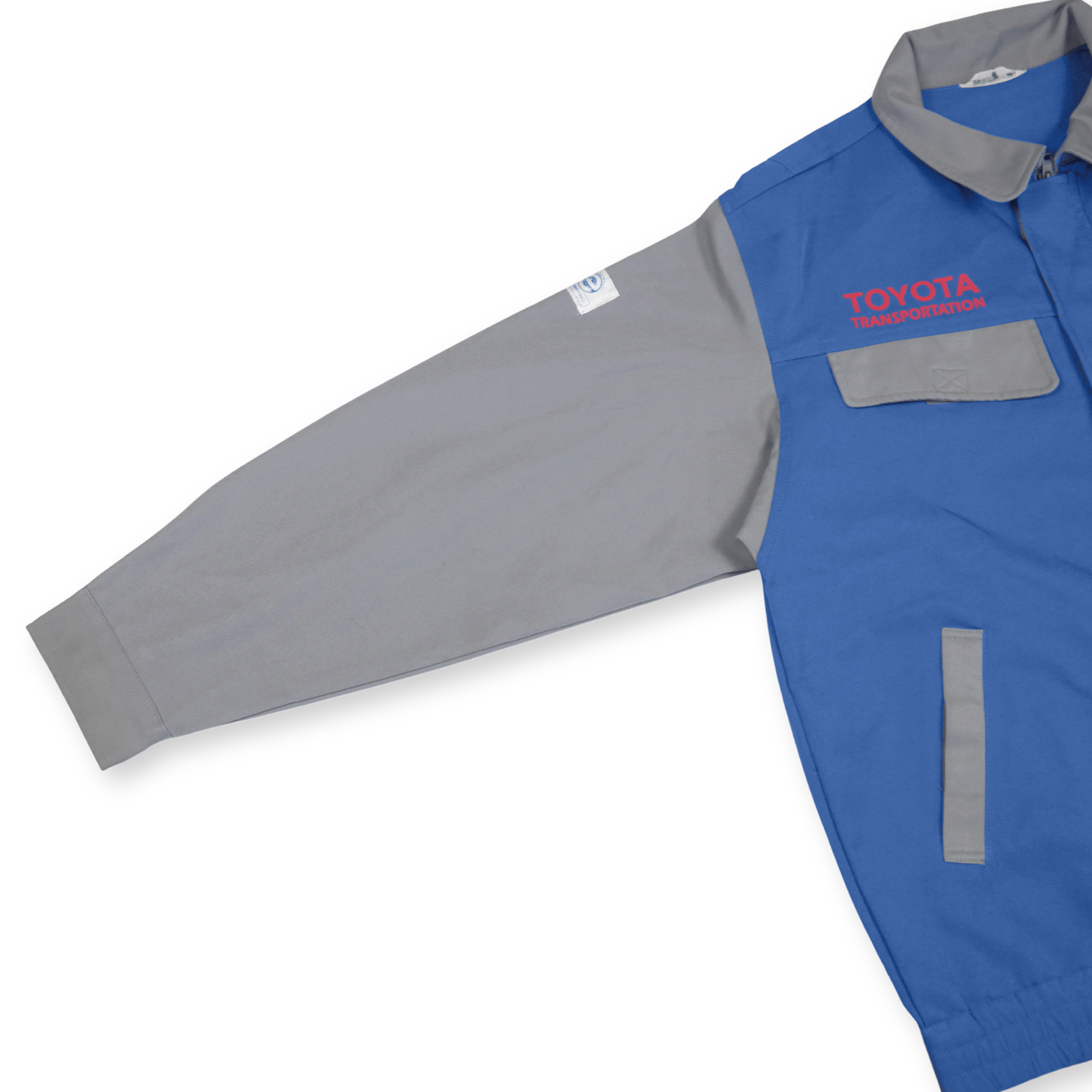 Rare Genuine Retro Japan JDM Heavy Duty Toyota Transportation Staff Jacket Blue - Sugoi JDM