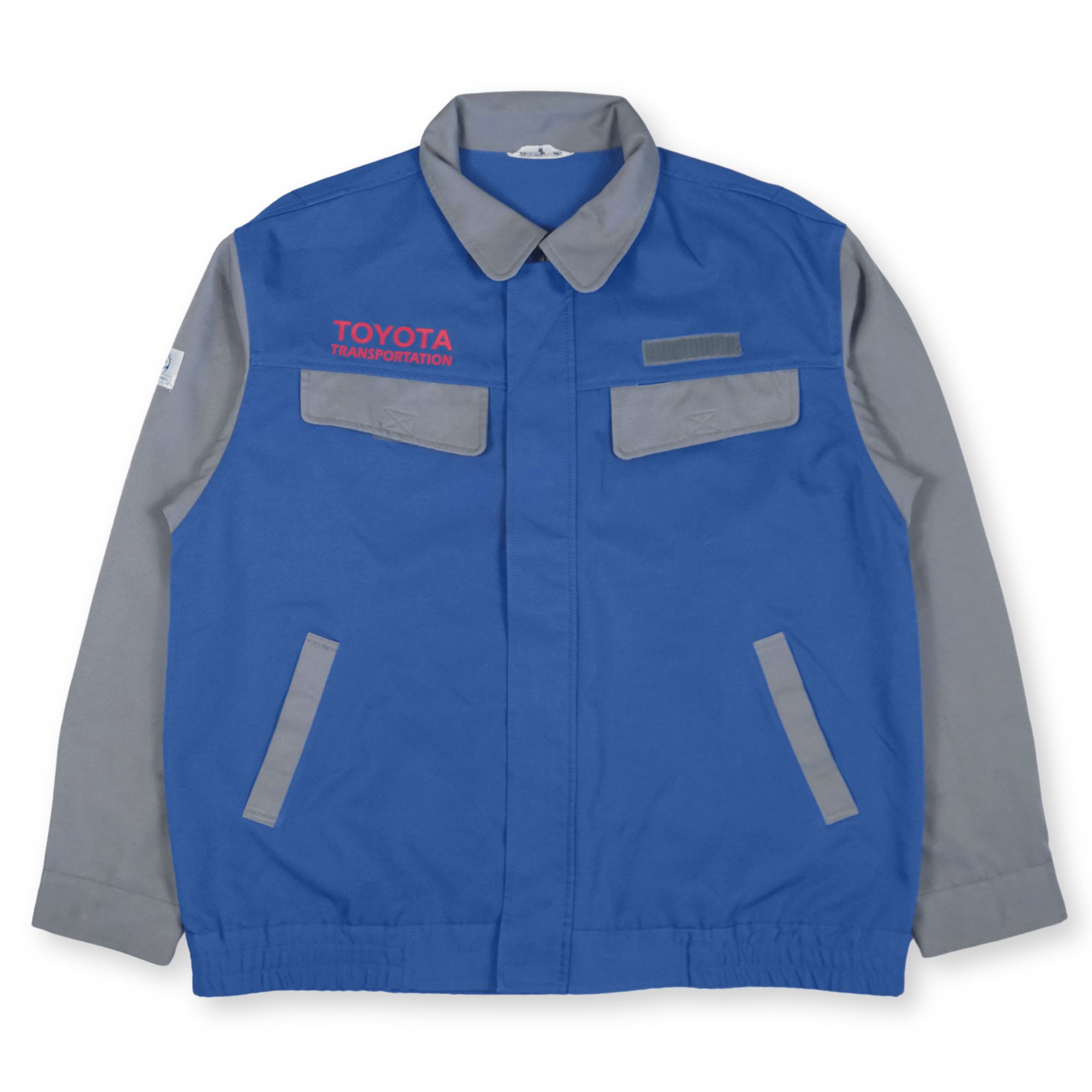 Rare Genuine Retro Japan JDM Heavy Duty Toyota Transportation Staff Jacket Blue - Sugoi JDM