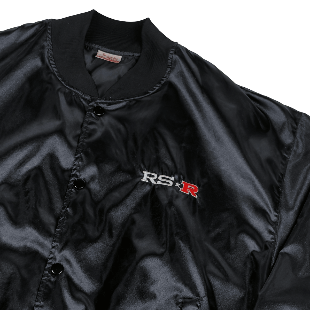 Rare Vintage JDM Japan 1990s RS-R Racing Staff Bomber Jacket Black - Sugoi JDM