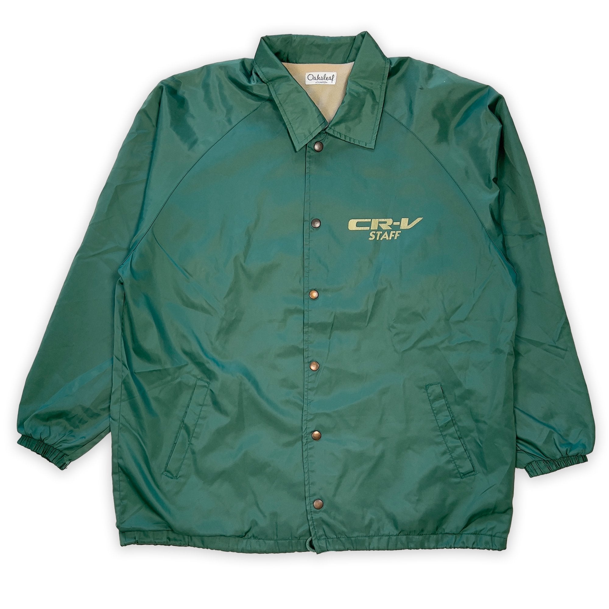 Retro 1990's Showa Era JDM Corporate Japan Honda CR-V Staff Jacket Green - Sugoi JDM