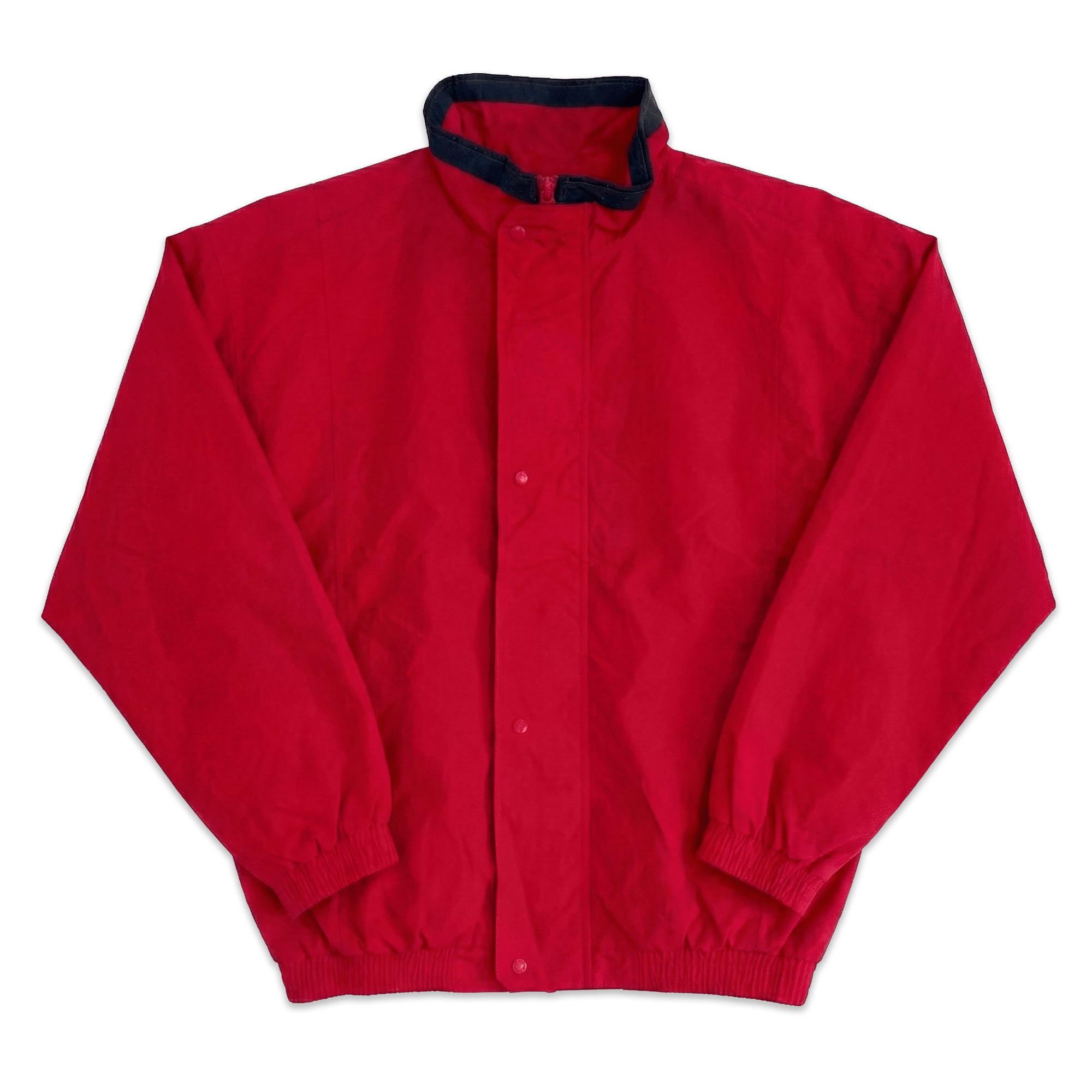 Retro 1990s Showa JDM Japan Mitsubishi Motors Staff Employee Jacket Red - Sugoi JDM