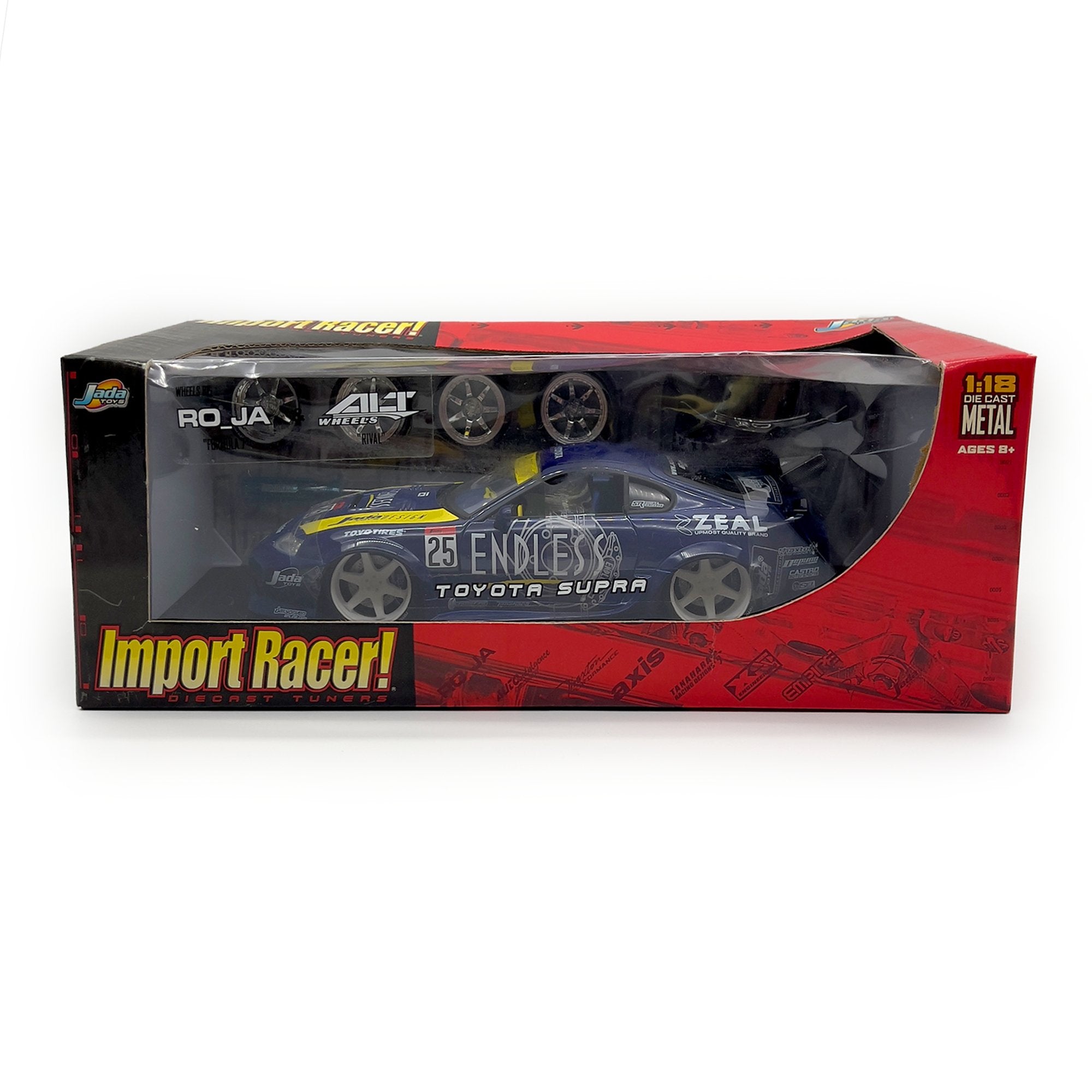 Retro 2003 Jada Toys Import Racer Endless Toyota Supra 63354BU 1:18 - Sugoi JDM