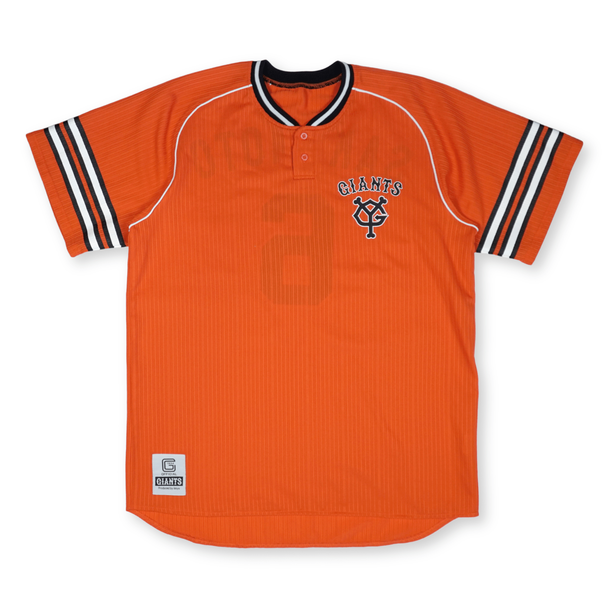 Retro Ikkyu Japan NPB Tokyo Yomiuri Giants Hayato Sakamoto Baseball Jersey Orange - Sugoi JDM