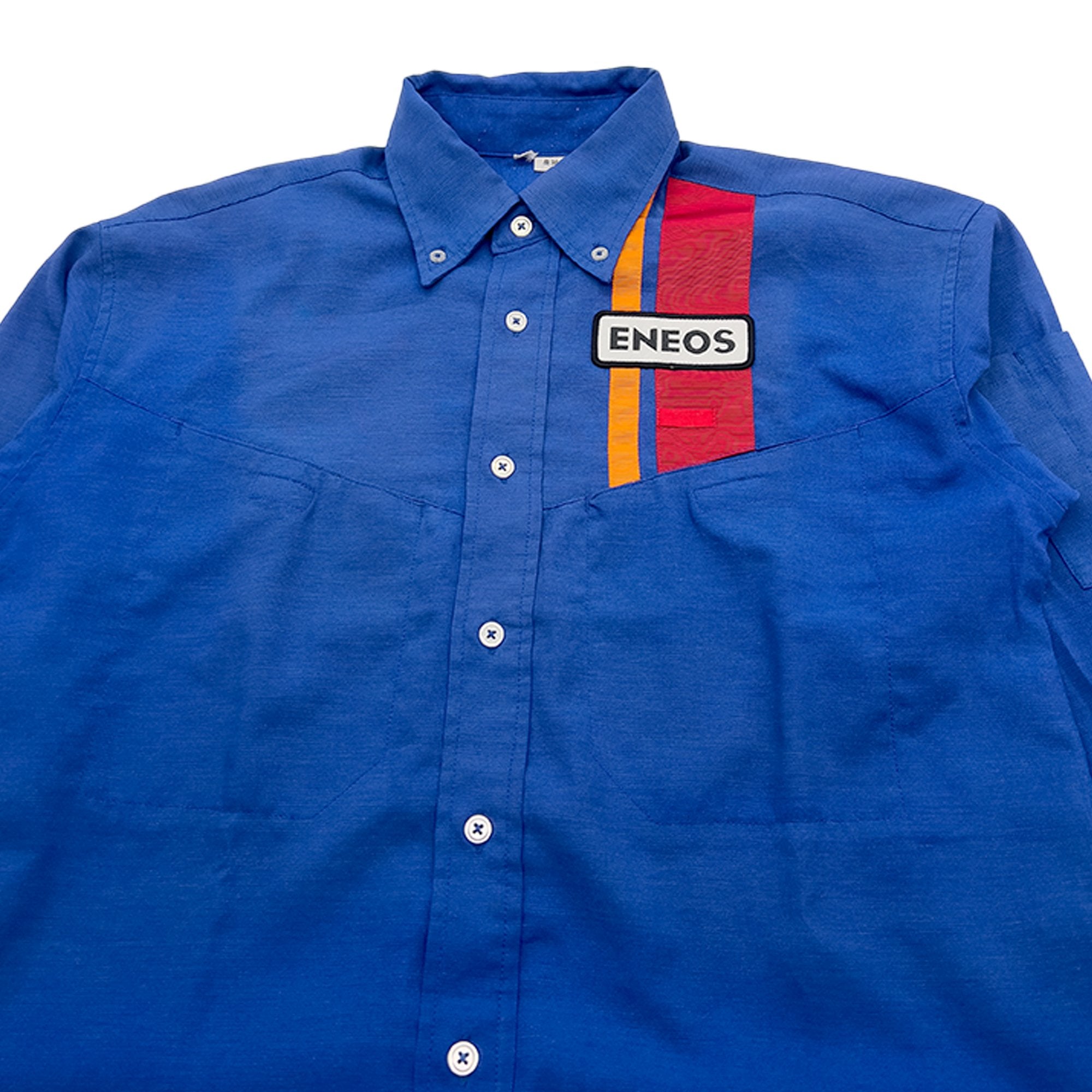 Retro Japan JDM Genuine ENEOS Oil Women's Staff Long Sleeve And Shorts Setup - Sugoi JDM