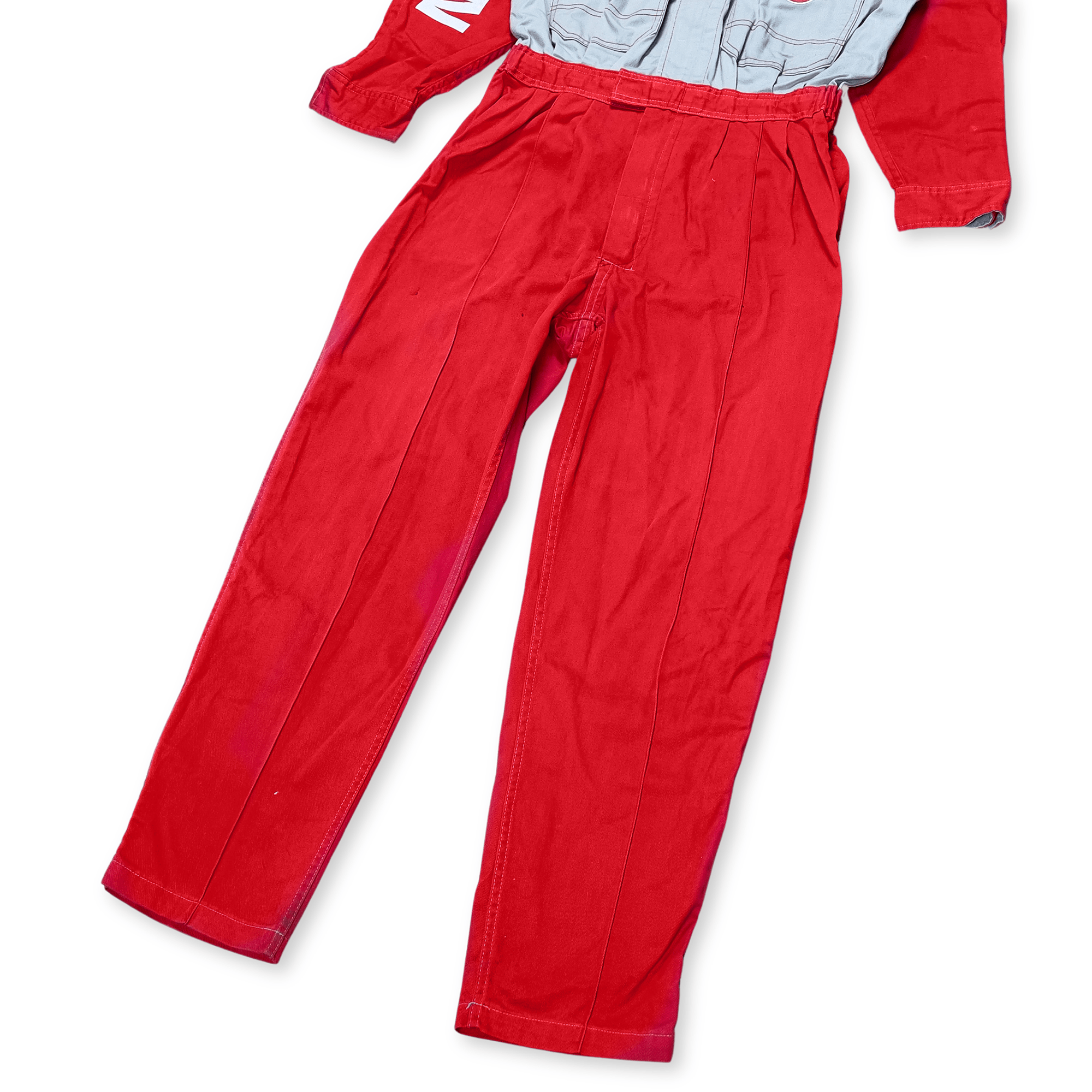 Retro Japan JDM Nissan Tsunagi Showa Era Red Stage Staff Coverall Uniform - Sugoi JDM