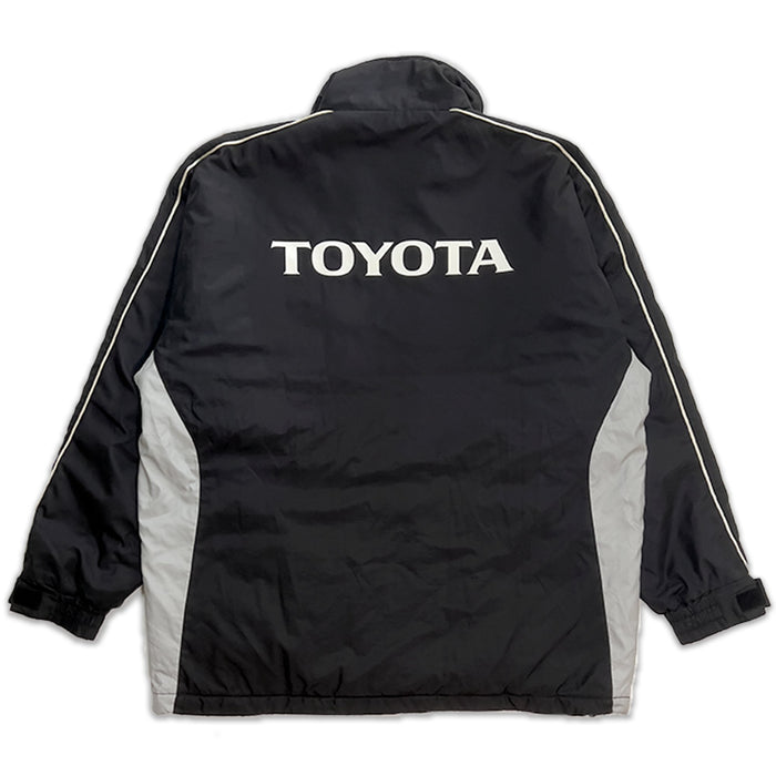 Retro Japan JDM Toyota Tecno Mechanics Uniform Winter Jacket Black - Sugoi JDM