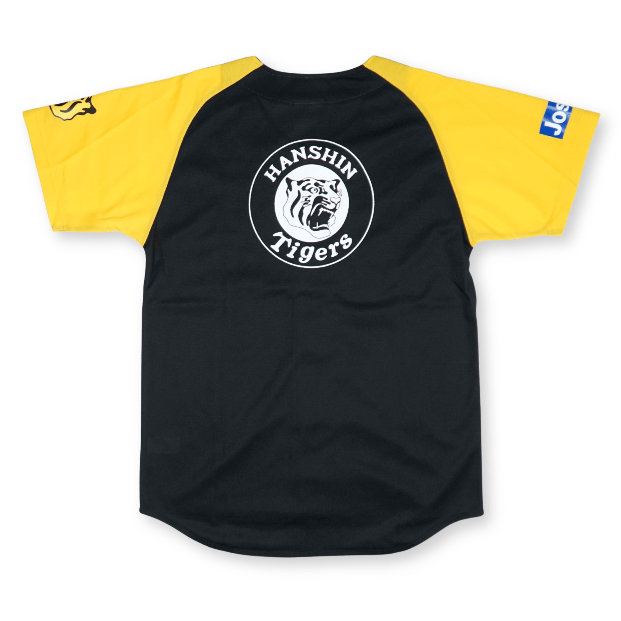 Retro Japan NPB Hanshin Tigers Logo Baseball Fan Club Light Jersey Black Yellow - Sugoi JDM