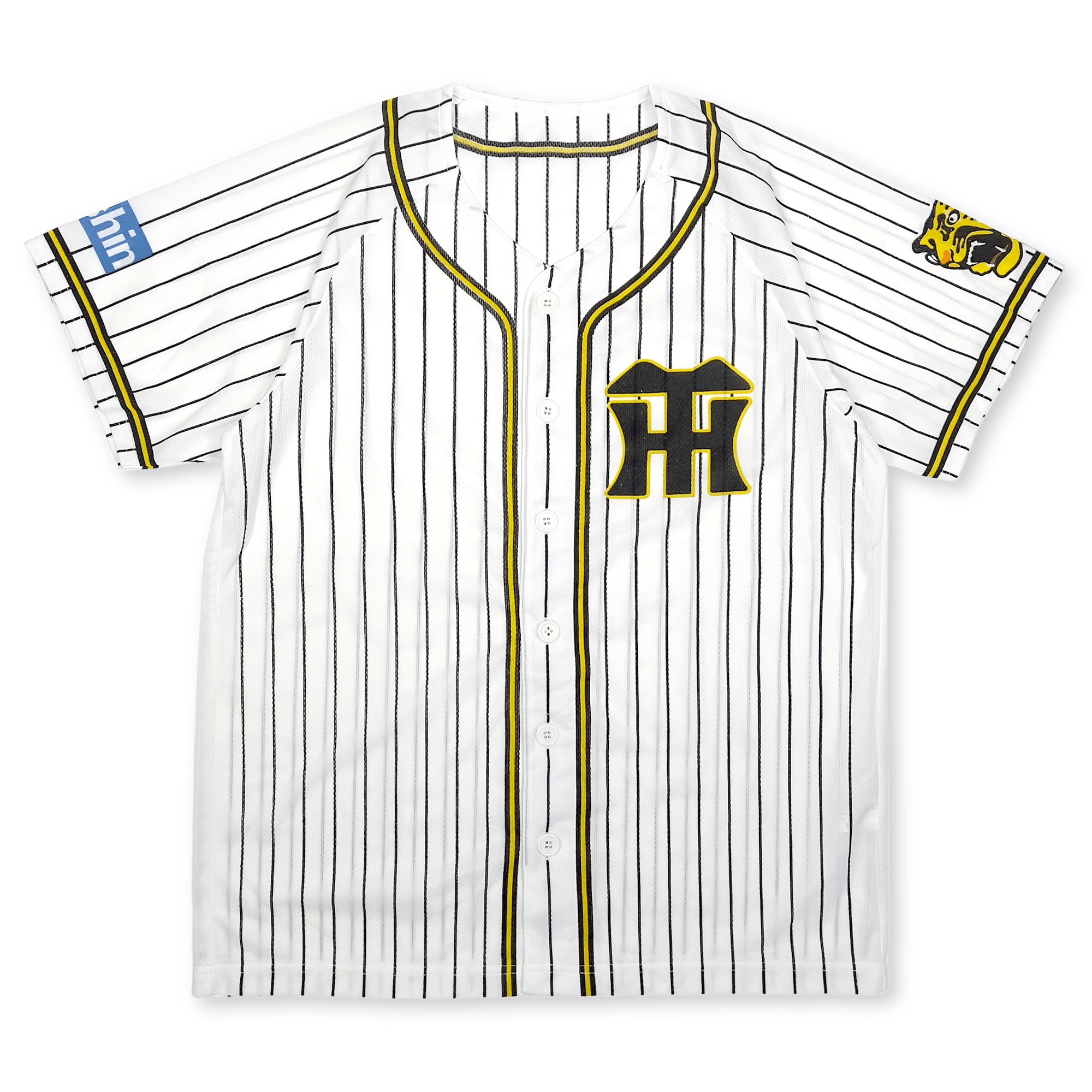 Retro Japan NPBHanshin Tigers Baseball Pin Stripe Light Jersey 2013 White - Sugoi JDM