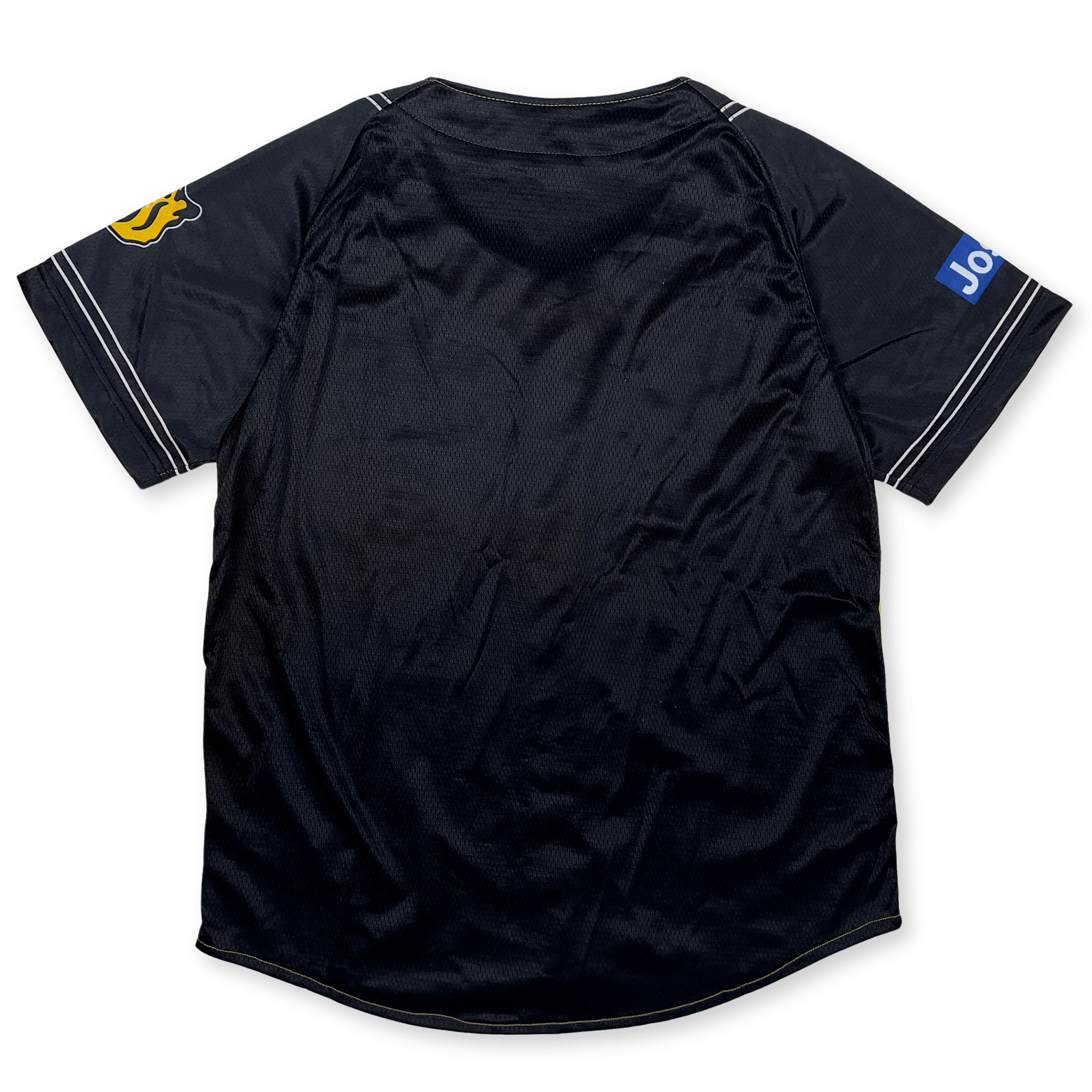 Retro Japan Promotional Hanshin Tigers Pin Stripe Baseball Light Jersey Yellow - Sugoi JDM