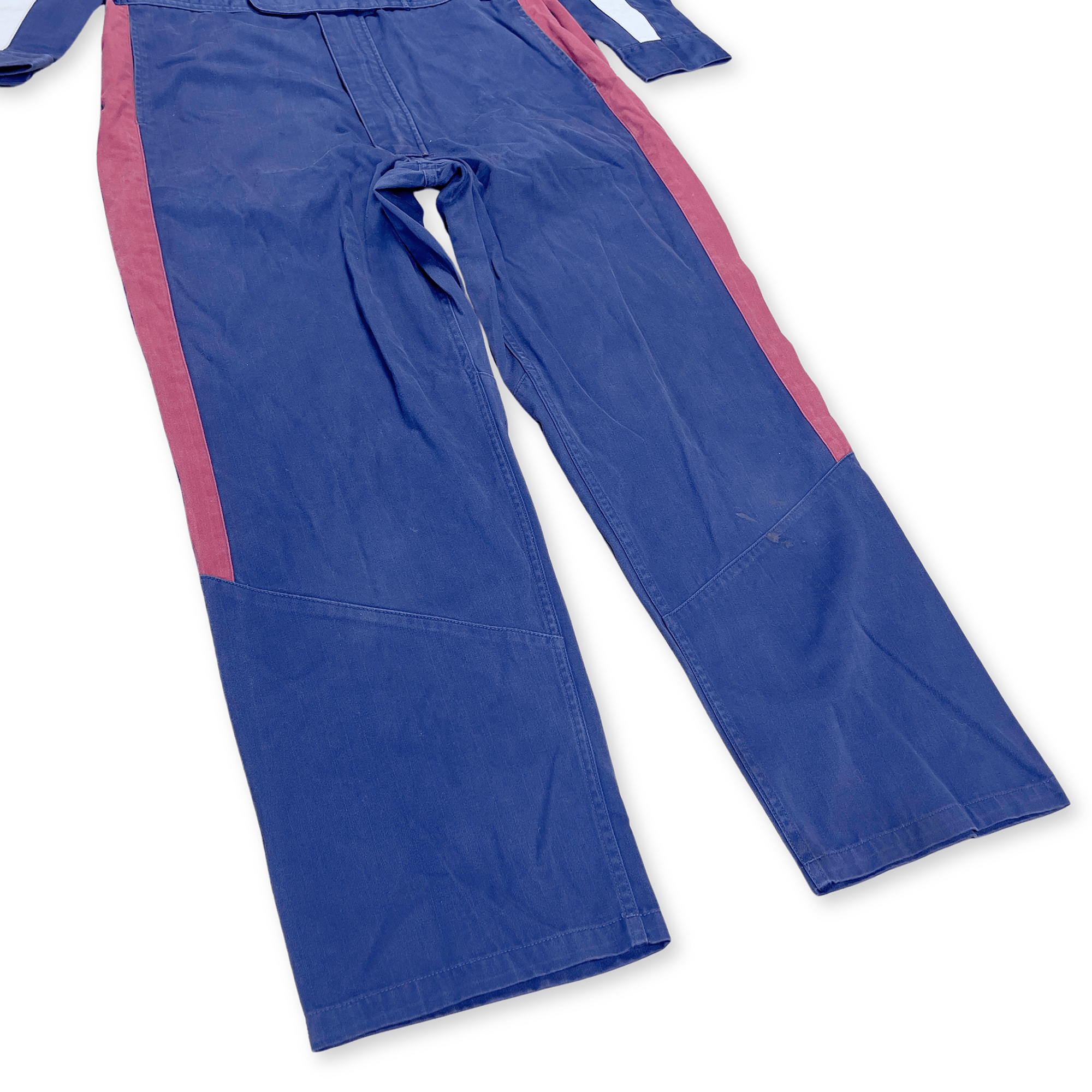 Retro Japan Showa Era JDM Hino Toyota Motors Staff Tsunagi Coveralls Blue - Sugoi JDM