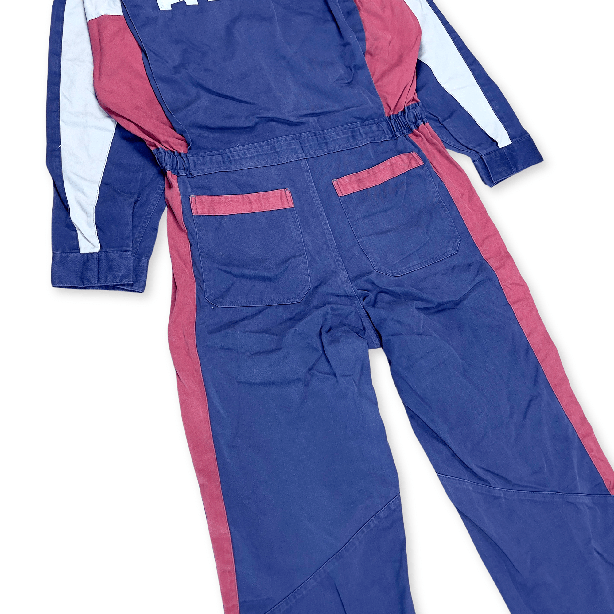 Retro Japan Showa Era JDM Hino Toyota Motors Staff Tsunagi Coveralls Blue - Sugoi JDM