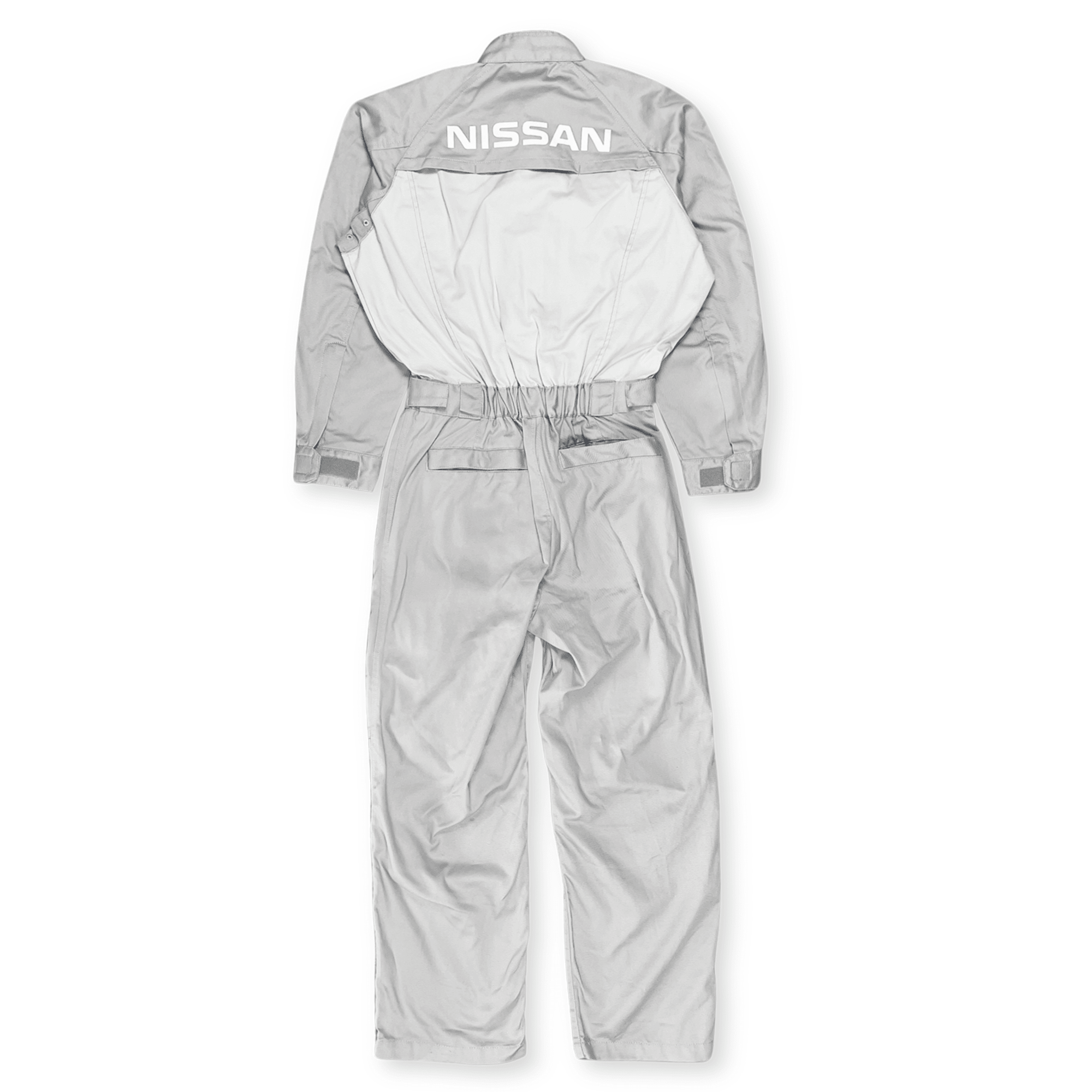 Retro Japan Showa JDM Nissan Tsunagi Mechanics Coverall Uniform Grey - Sugoi JDM