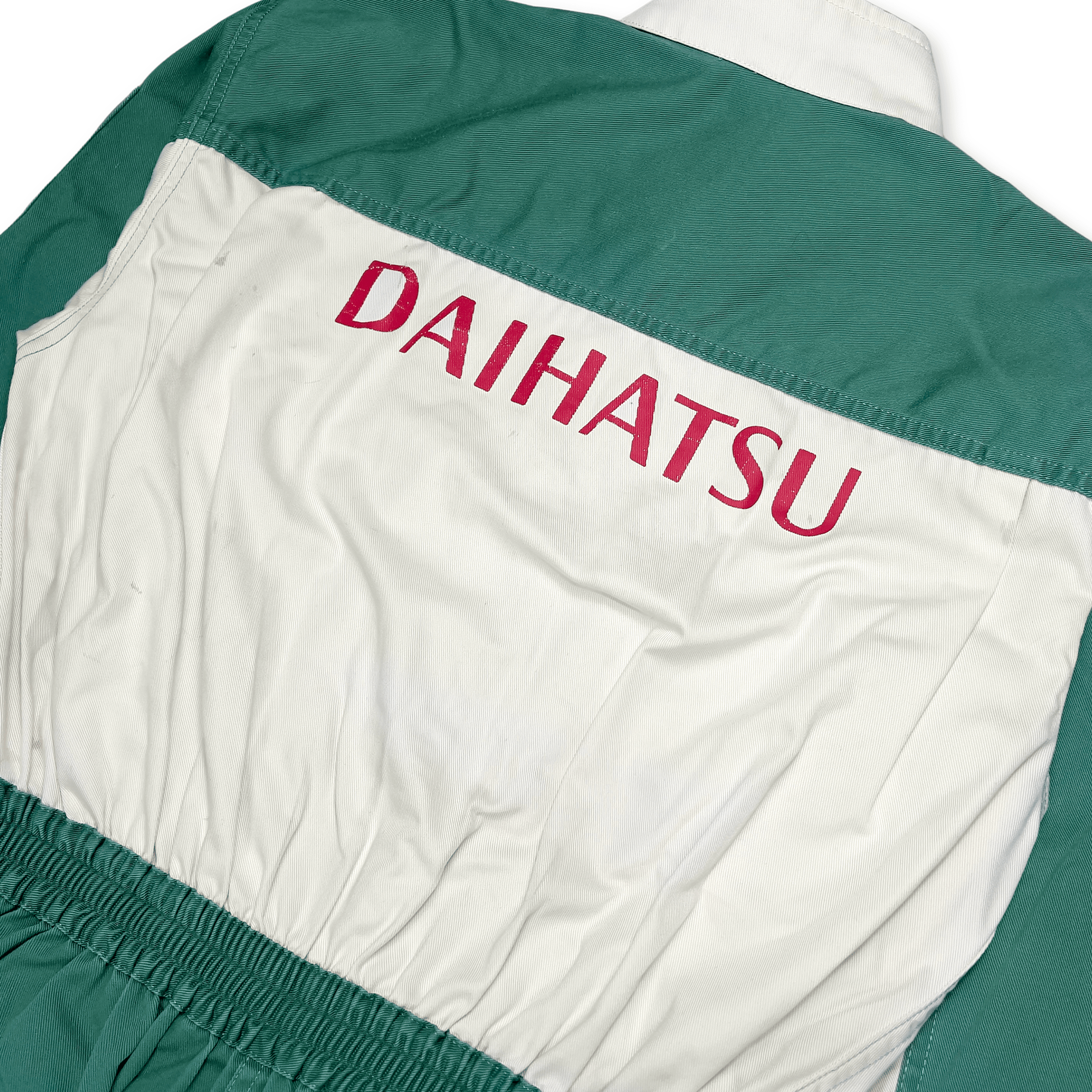 Retro JDM Daihatsu Mini Kei Car Truck Mechanic Tsunagi Coveralls Uniform Green - Sugoi JDM