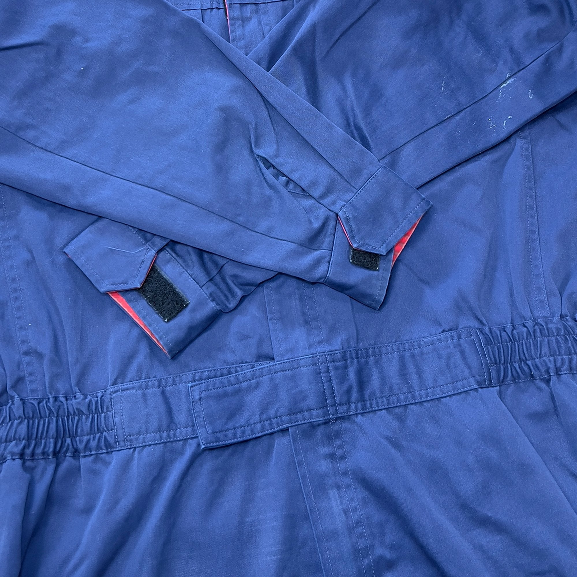 Retro JDM Japan Bridgestone Mista Tire Mechanic Tsunagi Coveralls Blue - Sugoi JDM