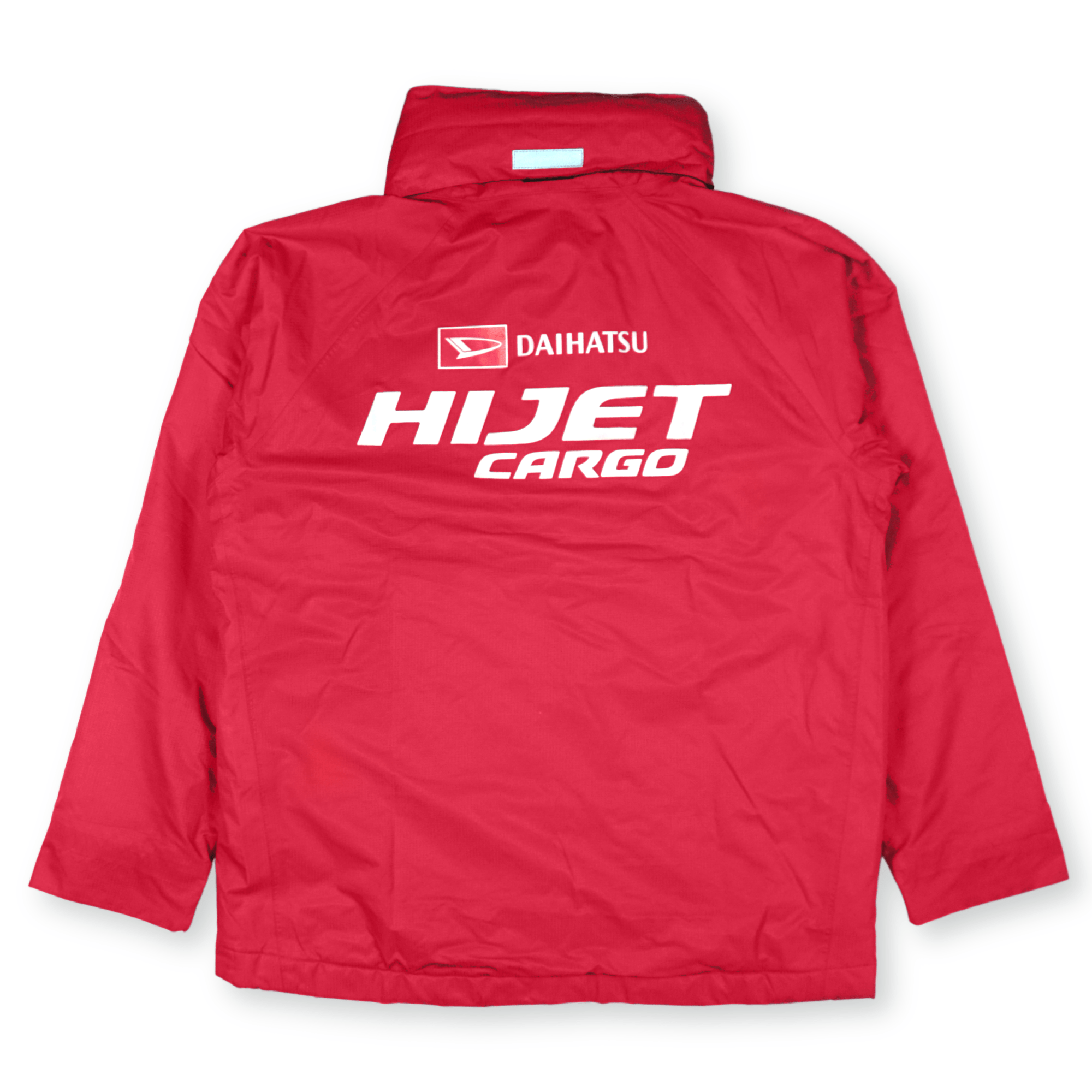 Retro JDM Japan Daihatsu HIJET Cargo Kei Truck Staff Insulated Hoodie Jacket Red - Sugoi JDM