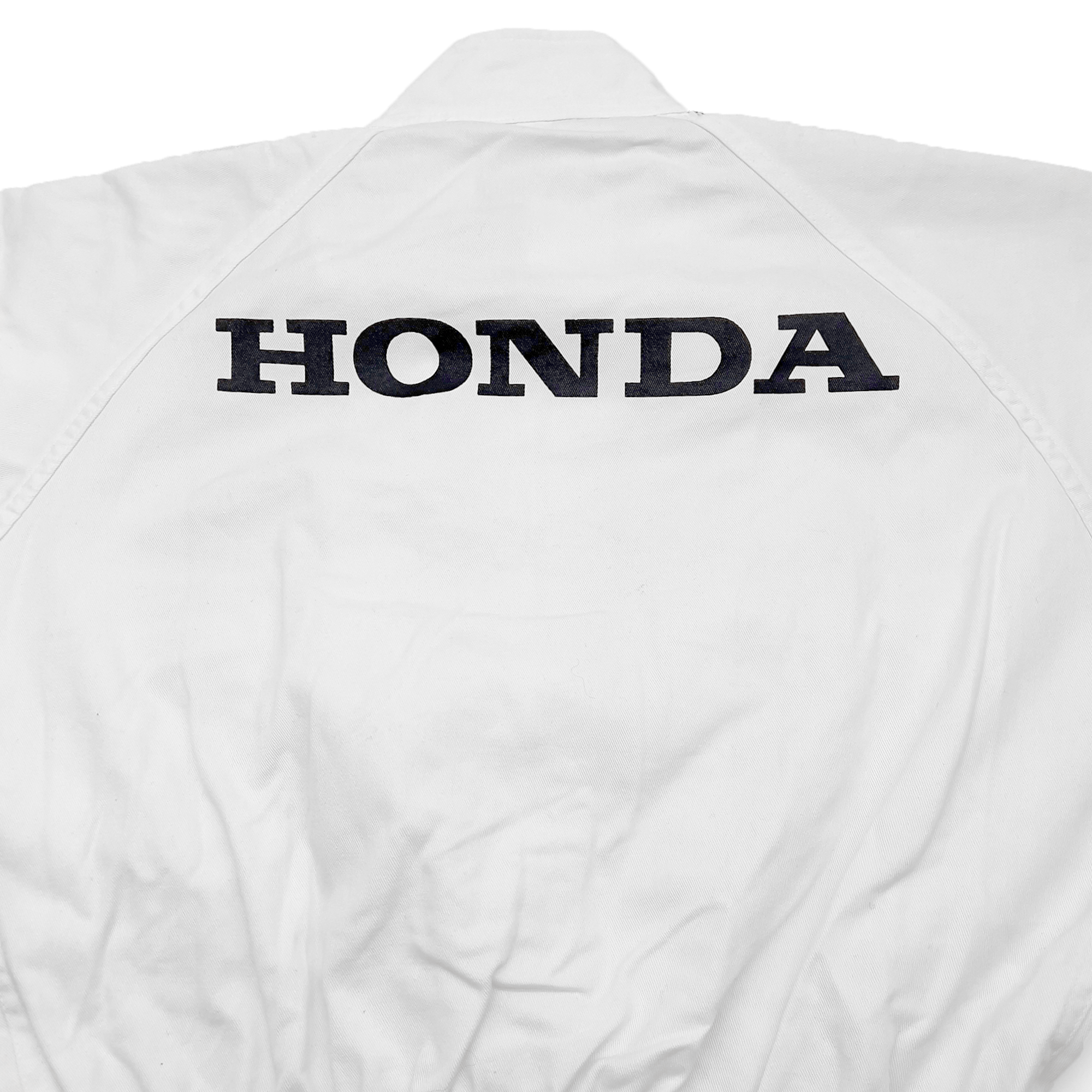 Retro JDM Japan Showa Honda Primo Pit Crew Coveralls Tsunagi White - Sugoi JDM