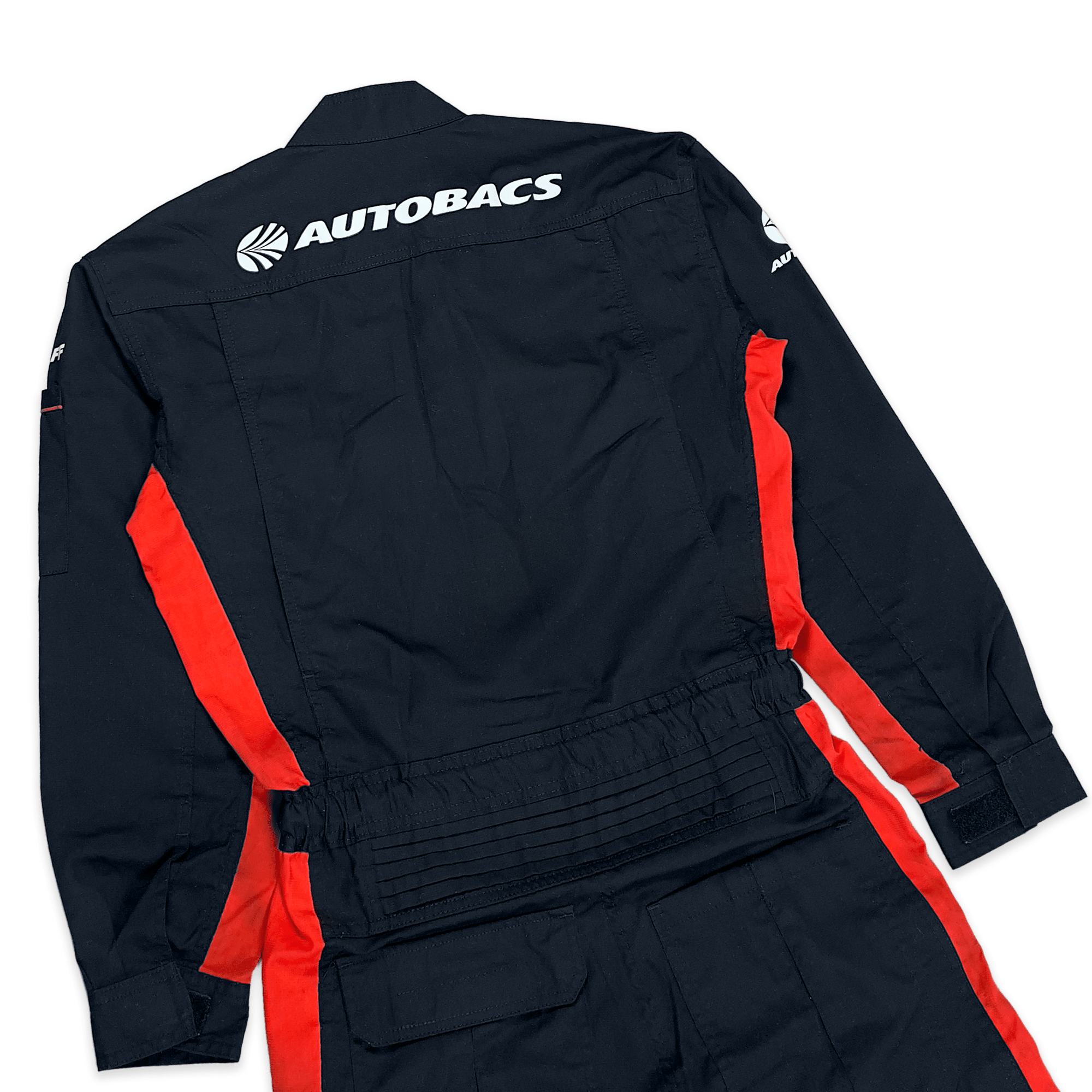 Retro JDM Japan Super Autobacs JGTC Pit Staff Summer Coveralls Tsunagi Black - Sugoi JDM