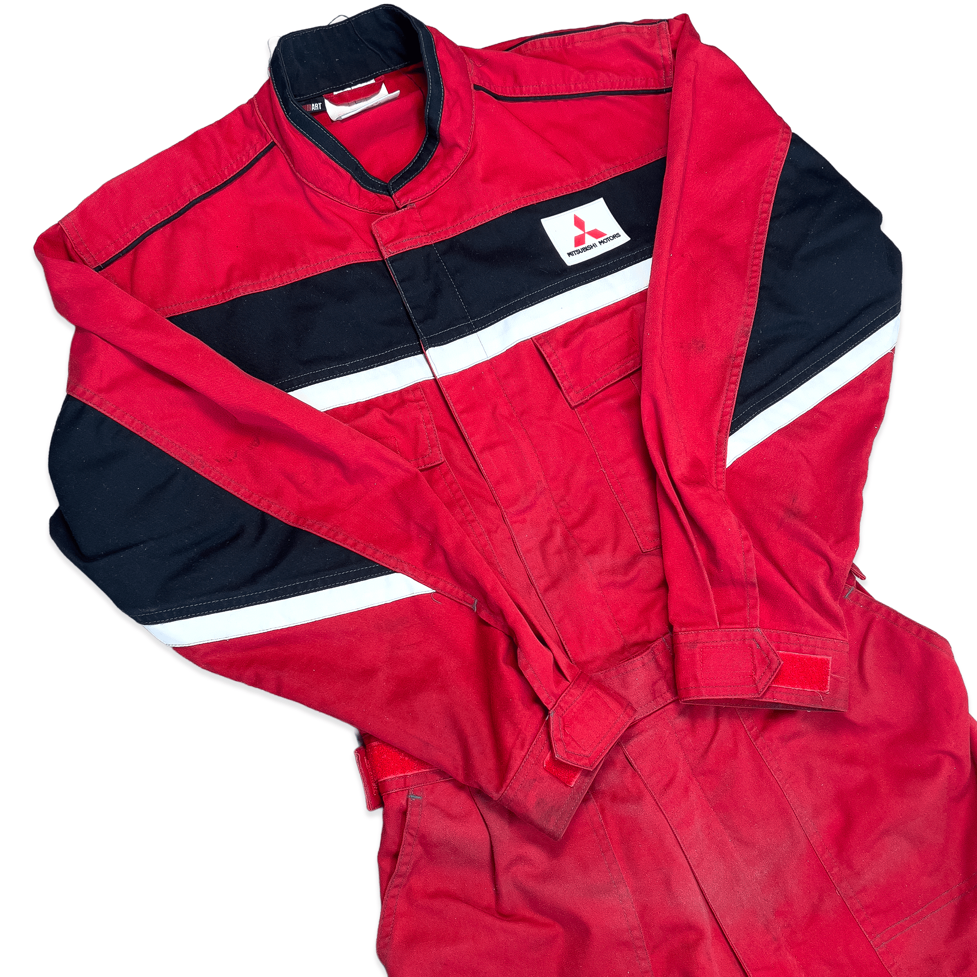 Retro JDM Ralliart Mitsubishi Motors Pit Crew Mechanic Coveralls Tsunagi - Sugoi JDM
