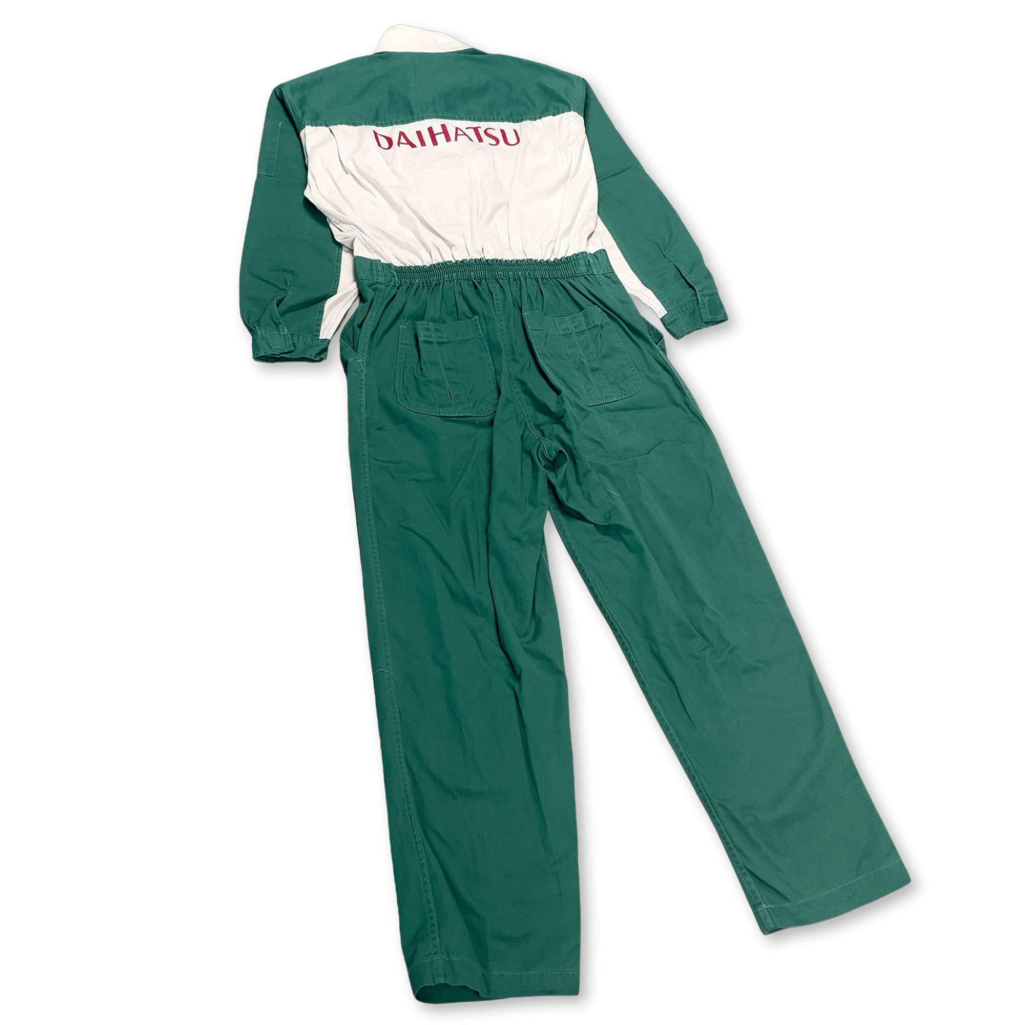 Retro JDM Showa 1990s Daihatsu Mini Kei Car Truck Tsunagi Coveralls Green - Sugoi JDM
