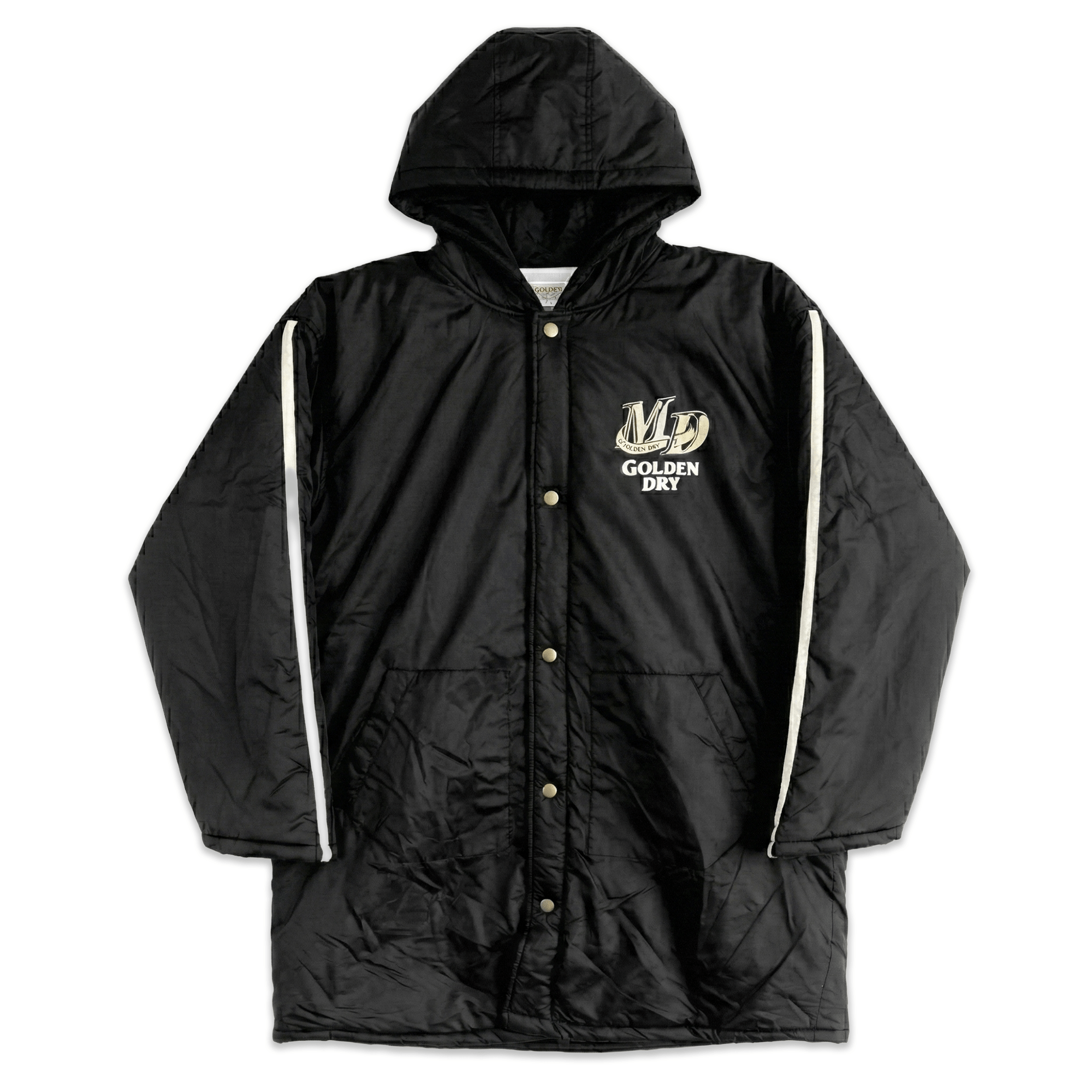 Retro Limited Edition Japan Suntory Malts Magnum Dry Winter Parka Jacket Black - Sugoi JDM