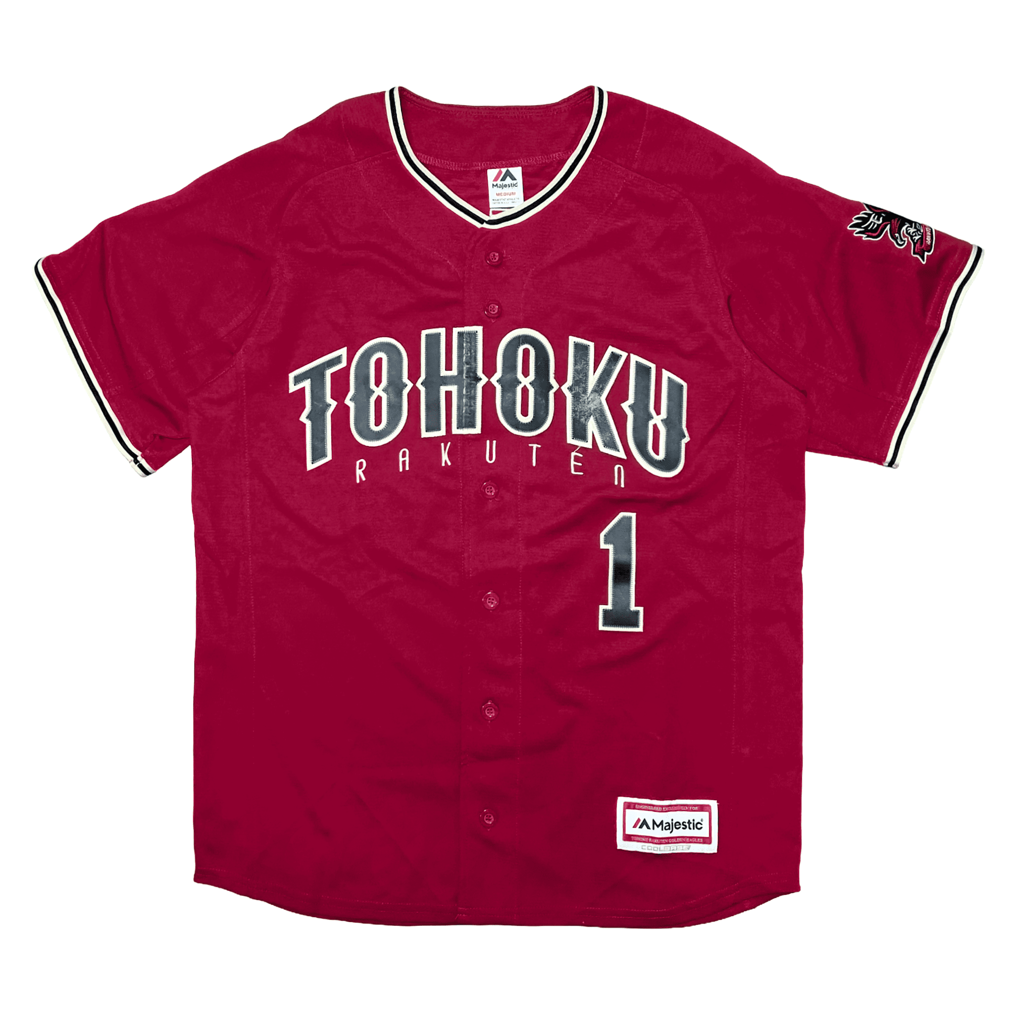 Retro Majestic Japan Baseball Tohoku Rakuten Eagles Yuki Matsui Knit Jersey 2017 - Sugoi JDM