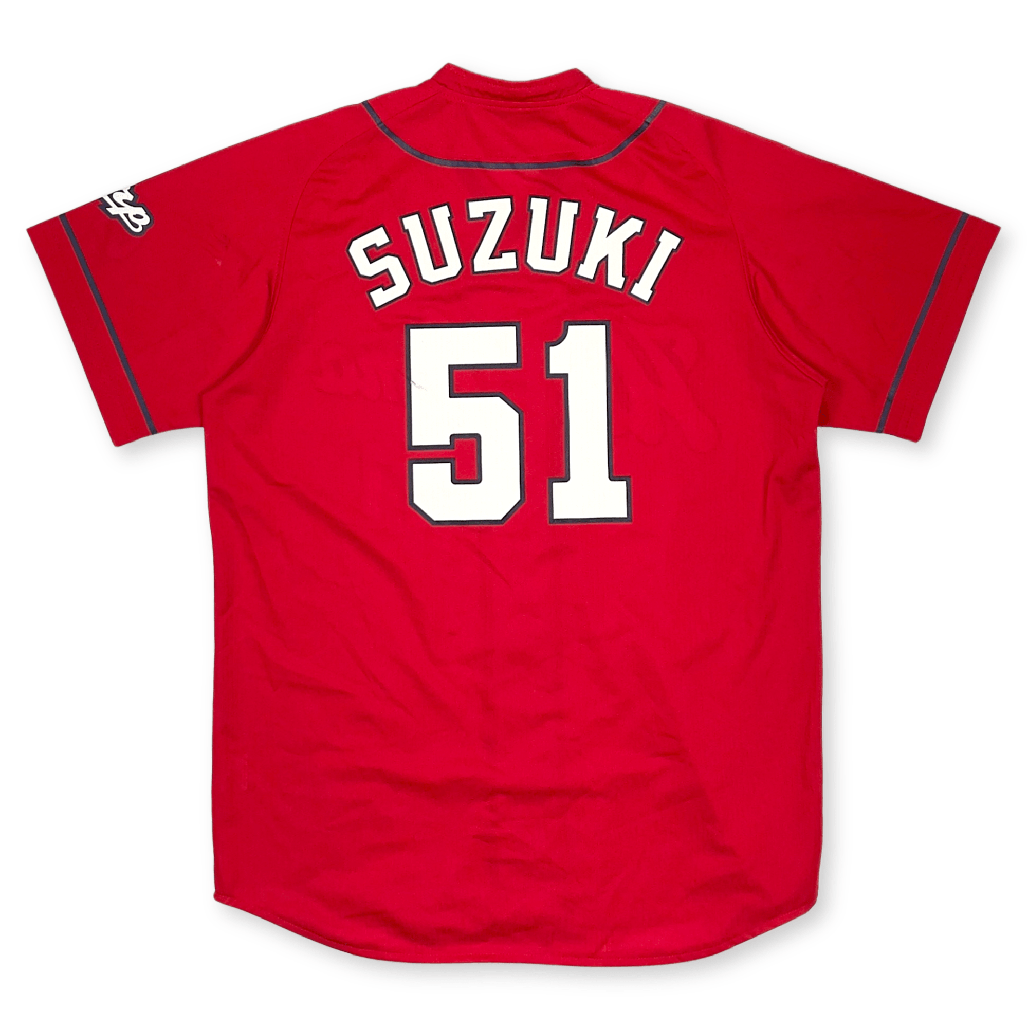 Retro NPB Japan Hiroshima Carp Baseball Visitor Jersey Suzuki Seiya 51 - Sugoi JDM