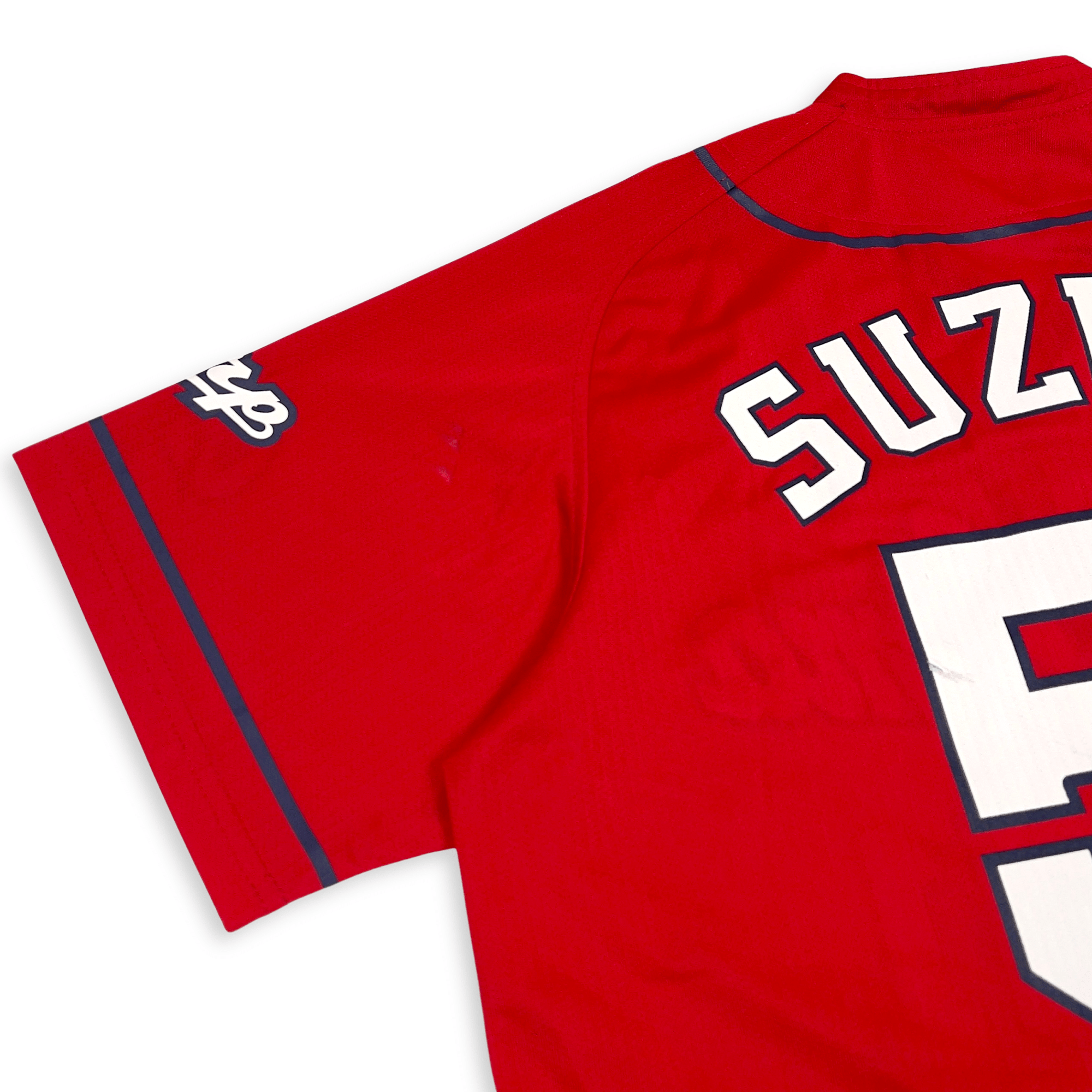 Retro NPB Japan Hiroshima Carp Baseball Visitor Jersey Suzuki Seiya 51 - Sugoi JDM