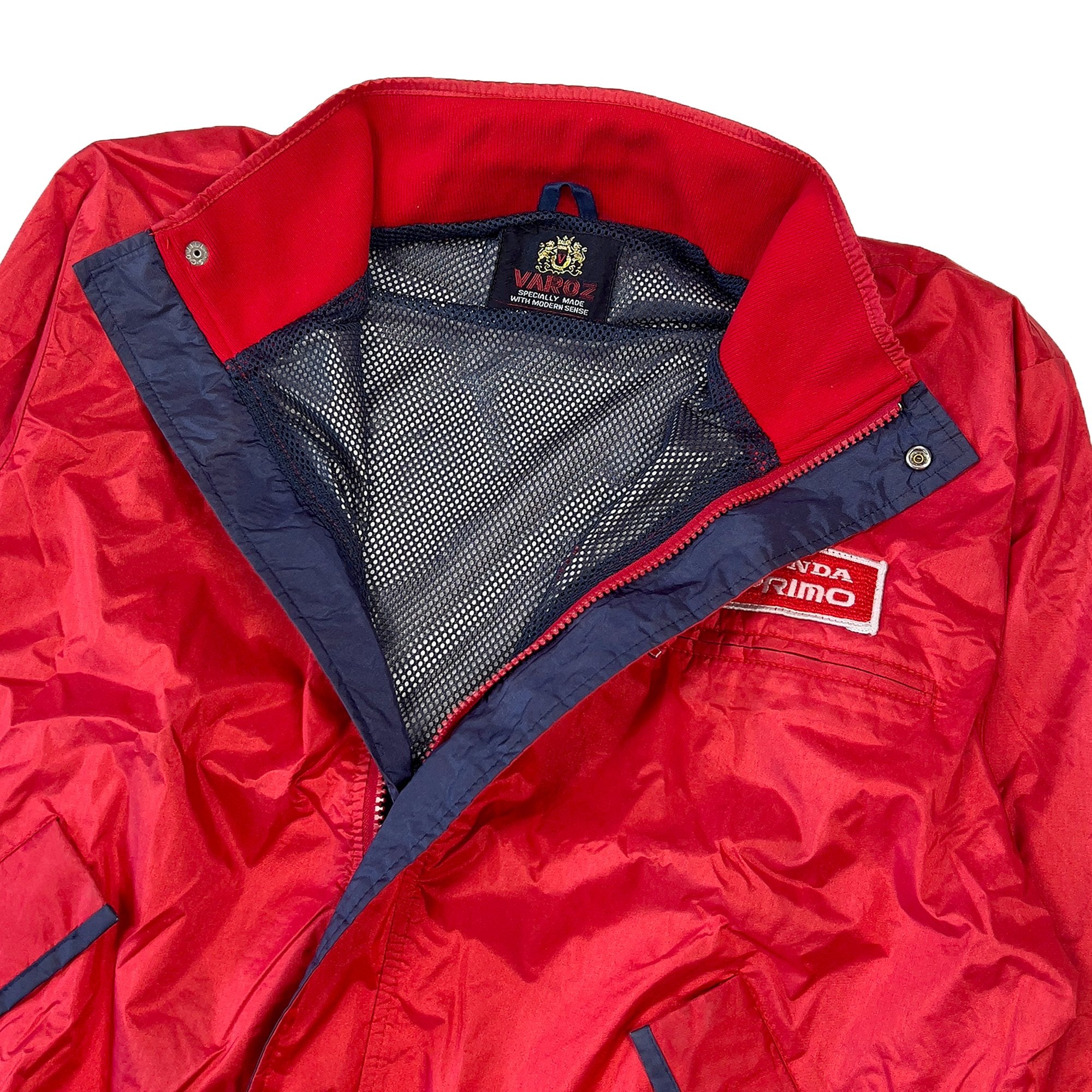 Retro Showa Era JDM Honda Primo Racing Pit Crew Jacket Red - Sugoi JDM