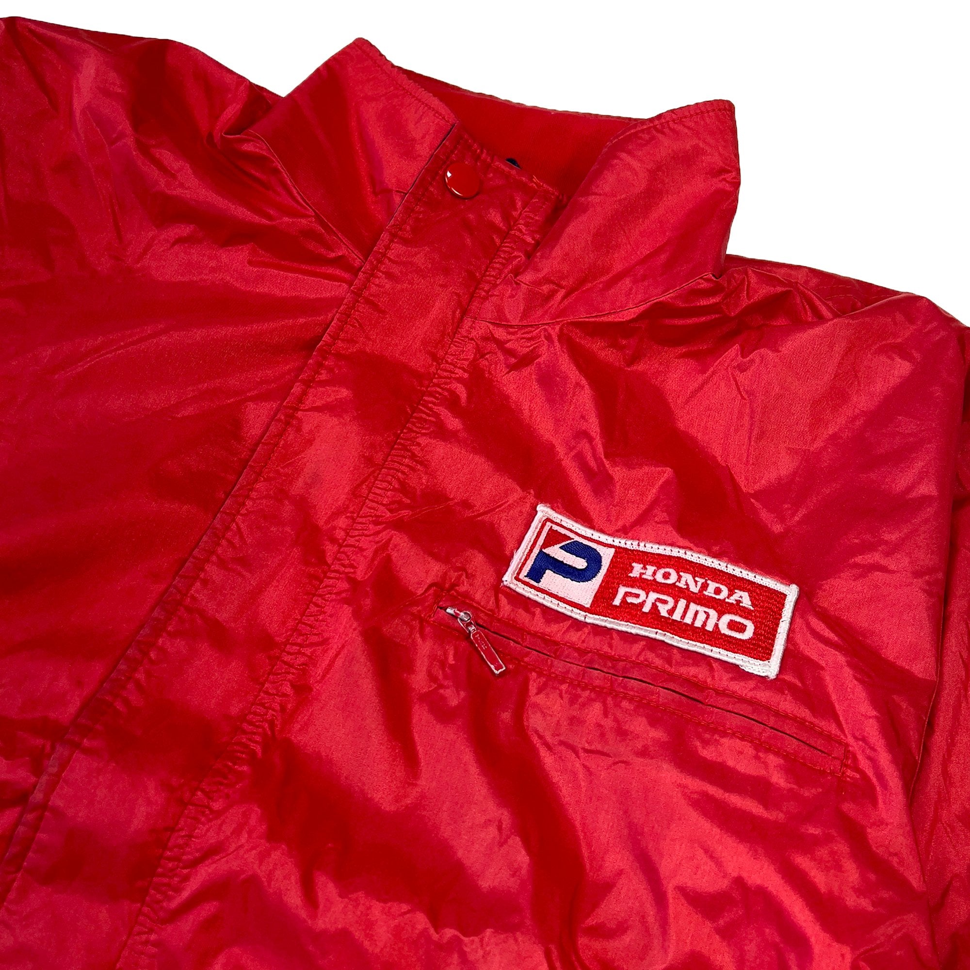 Retro Showa Era JDM Honda Primo Racing Pit Crew Jacket Red - Sugoi JDM