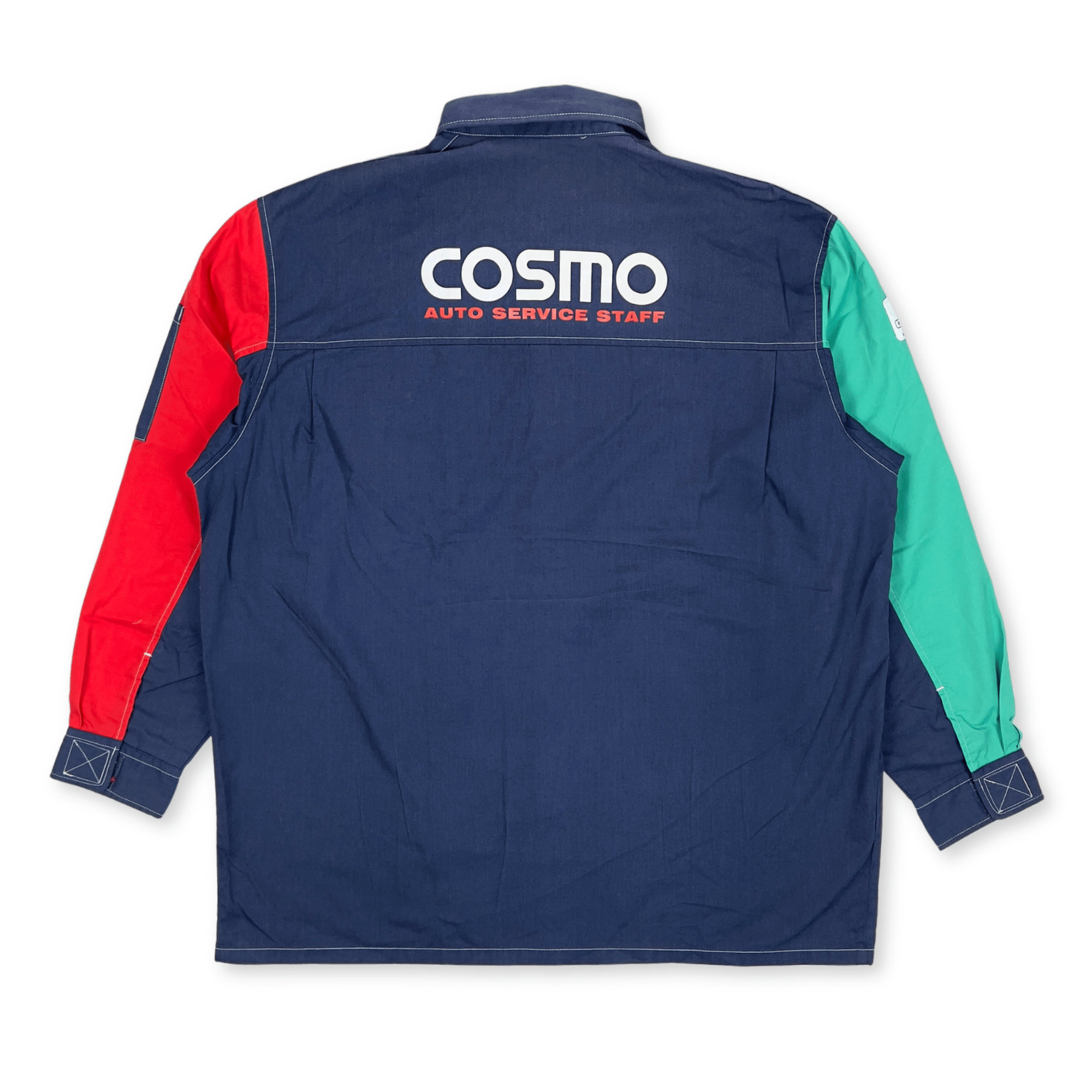 Retro Vintage Showa JDM Japan Cosmo Gas Station Staff Workwear Shirt - Sugoi JDM