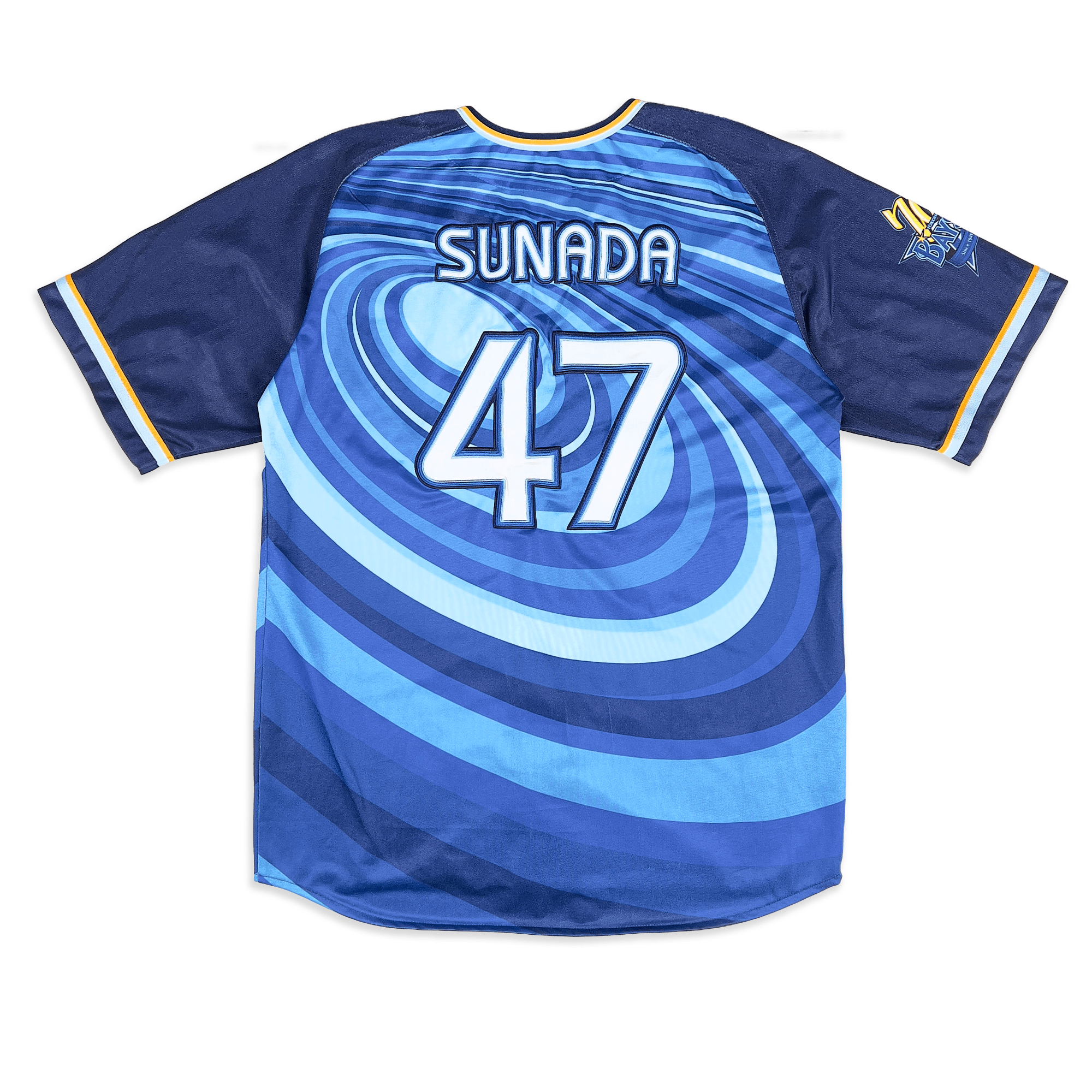 Retro Yokohama DeNA BayStars Yoshiki Sunada Baseball 70th Anniversary Jersey - Sugoi JDM