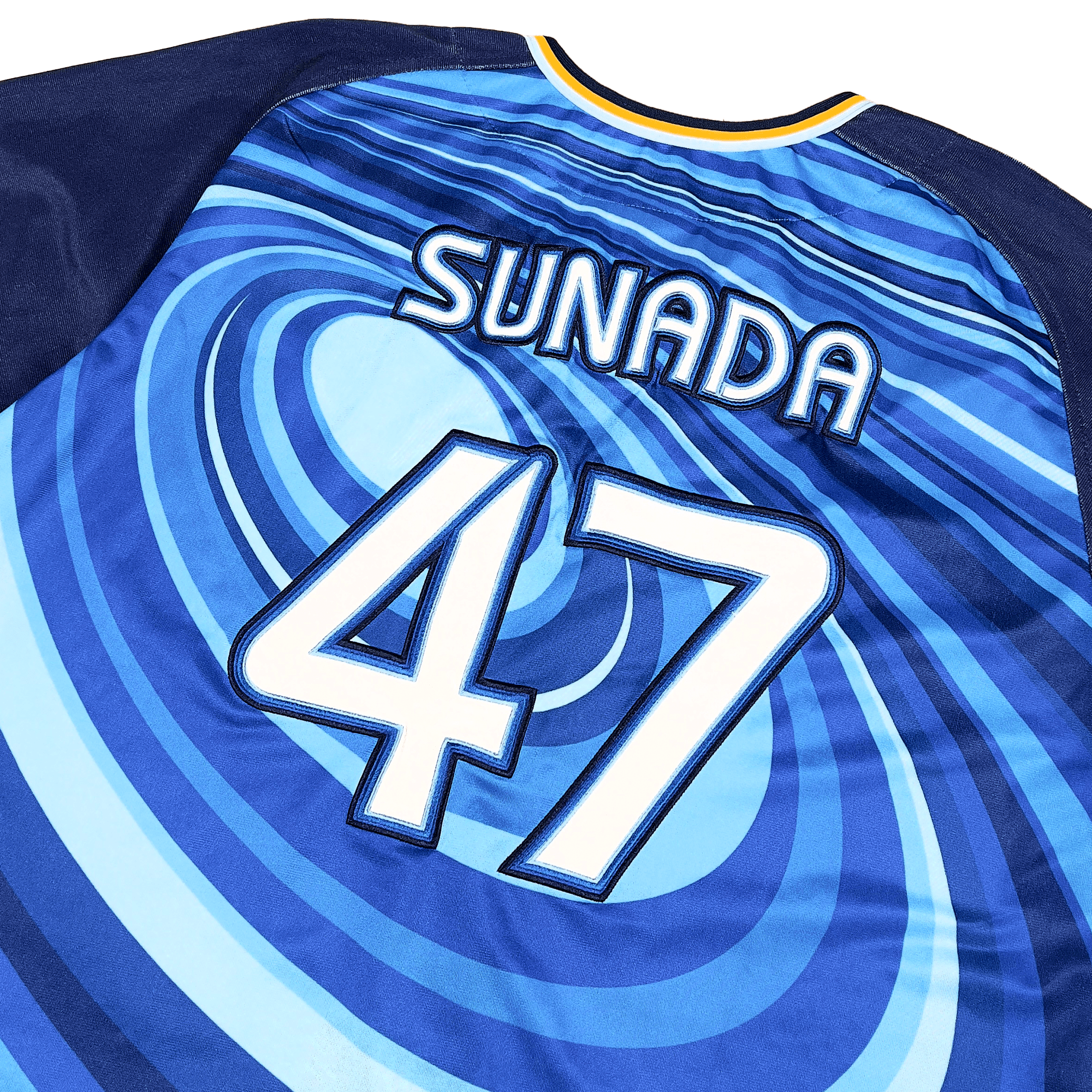 Retro Yokohama DeNA BayStars Yoshiki Sunada Baseball 70th Anniversary Jersey - Sugoi JDM