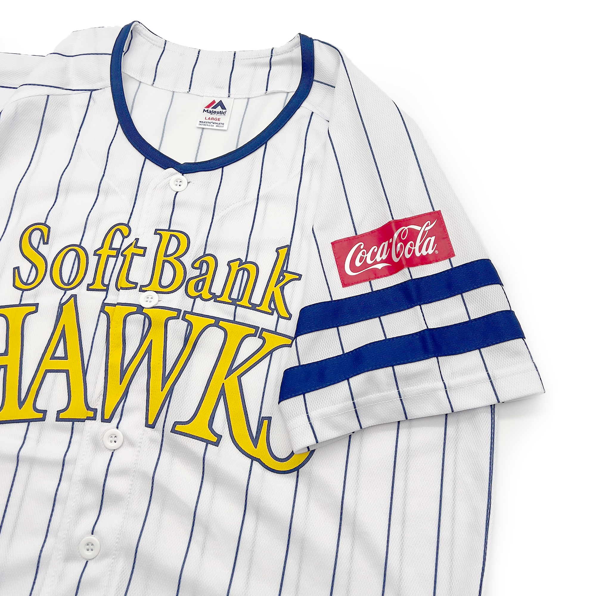 Limited Majestic Japan Fukuoka Softbank Hawks Baseball Jersey 2022 White