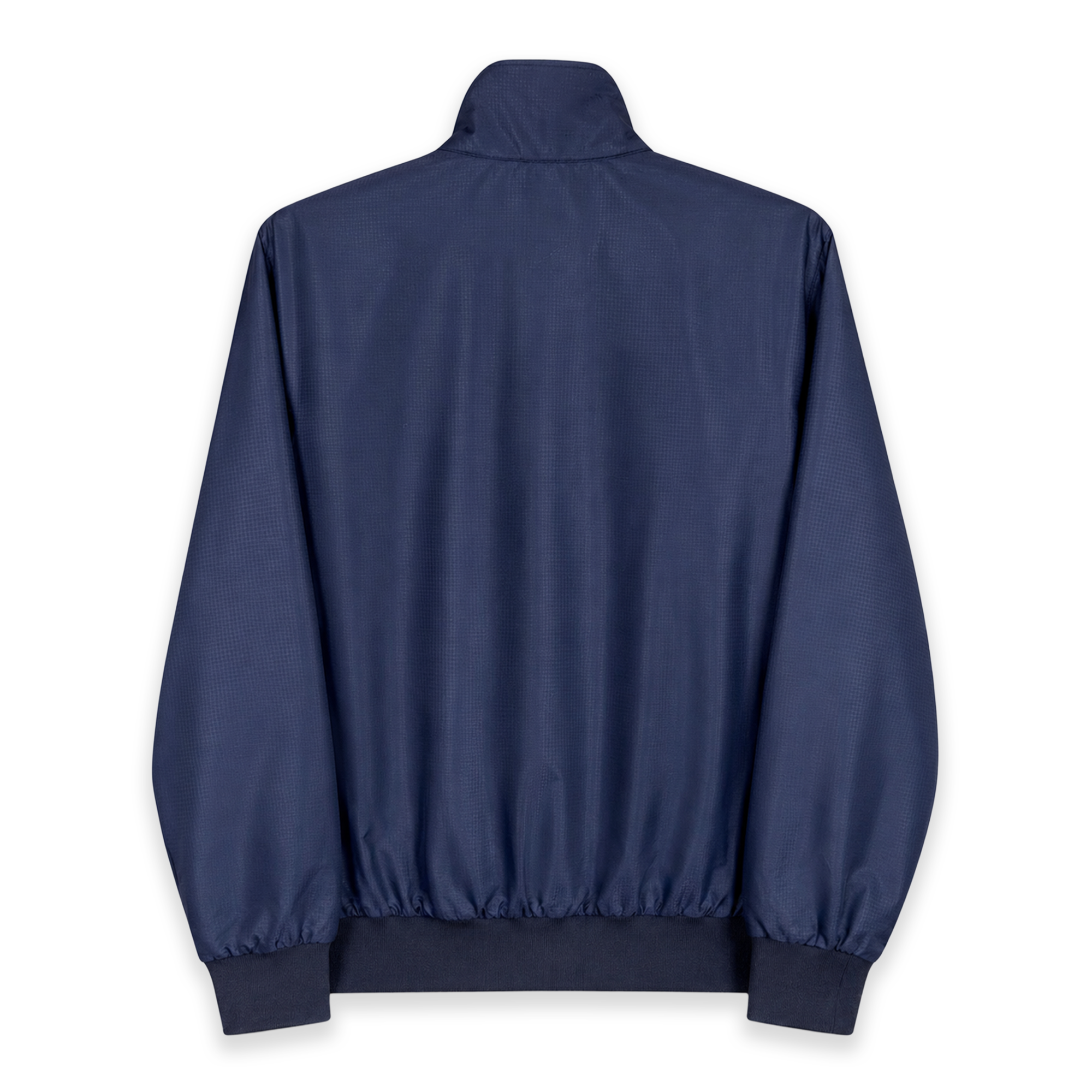 Navy blue jacket on a white background
