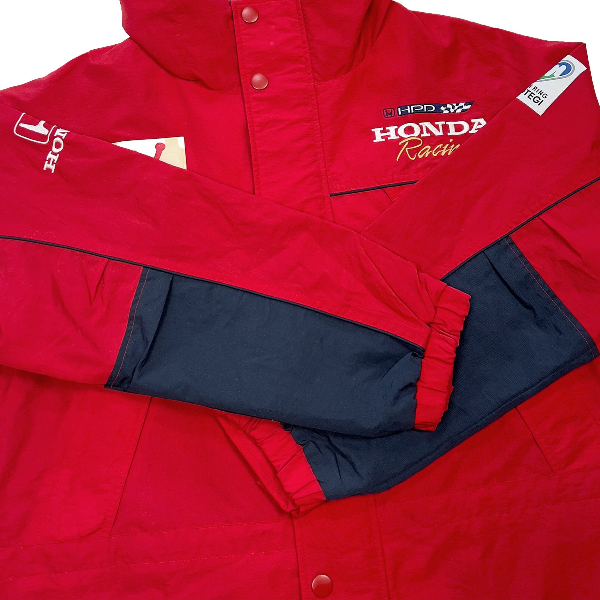 Vintage 90s HPD Honda Racing CART Budweiser Twin Motegi Ring Jacket - Sugoi JDM