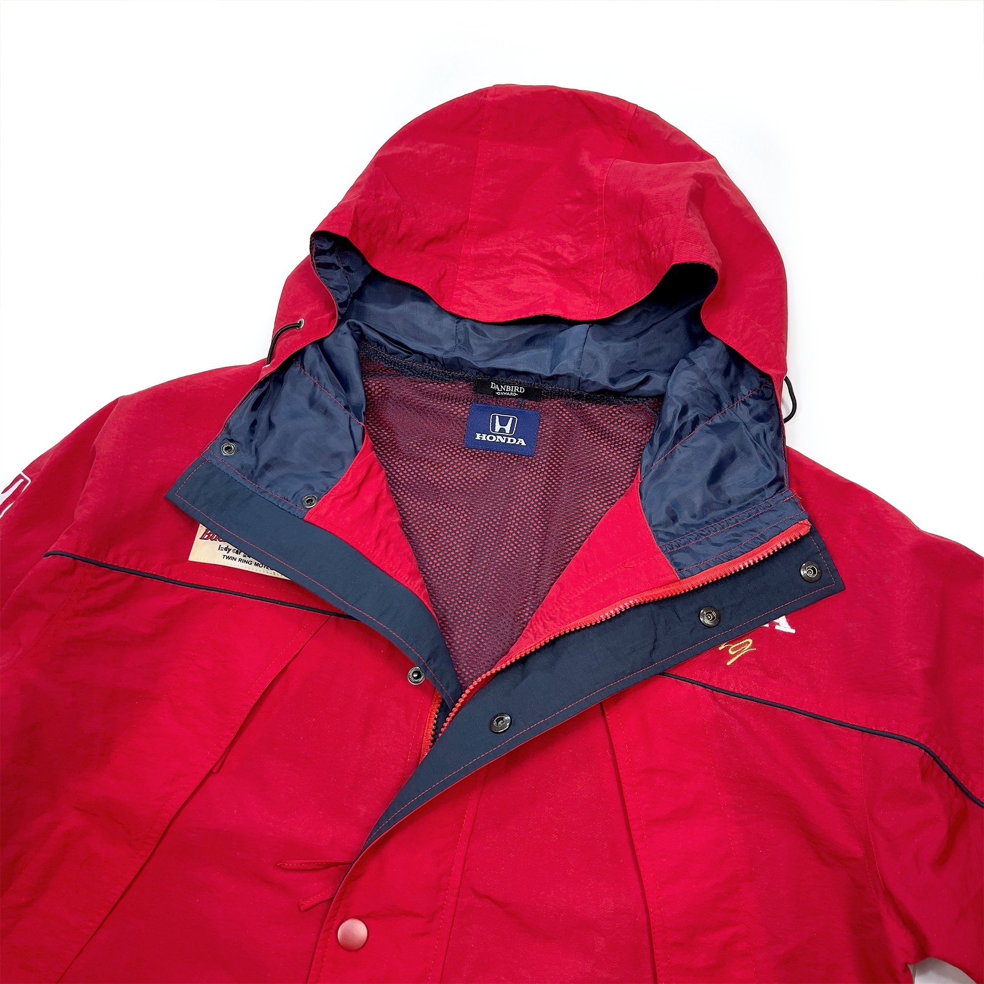 Vintage 90s HPD Honda Racing CART Budweiser Twin Motegi Ring Jacket - Sugoi JDM