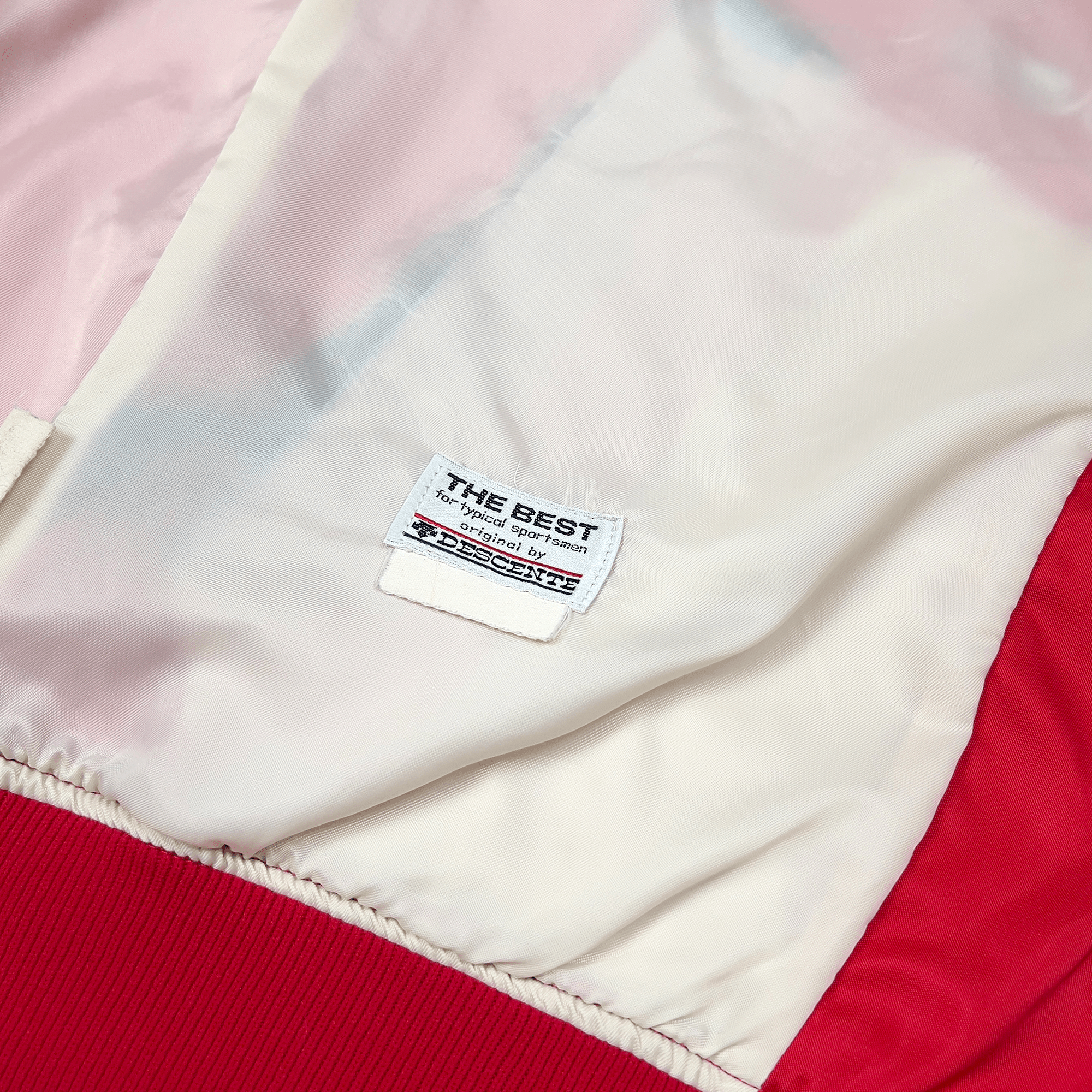 Vintage Hanshin Tigers Descente Red Satin 1970s Japanese Baseball Jacket - Sugoi JDM