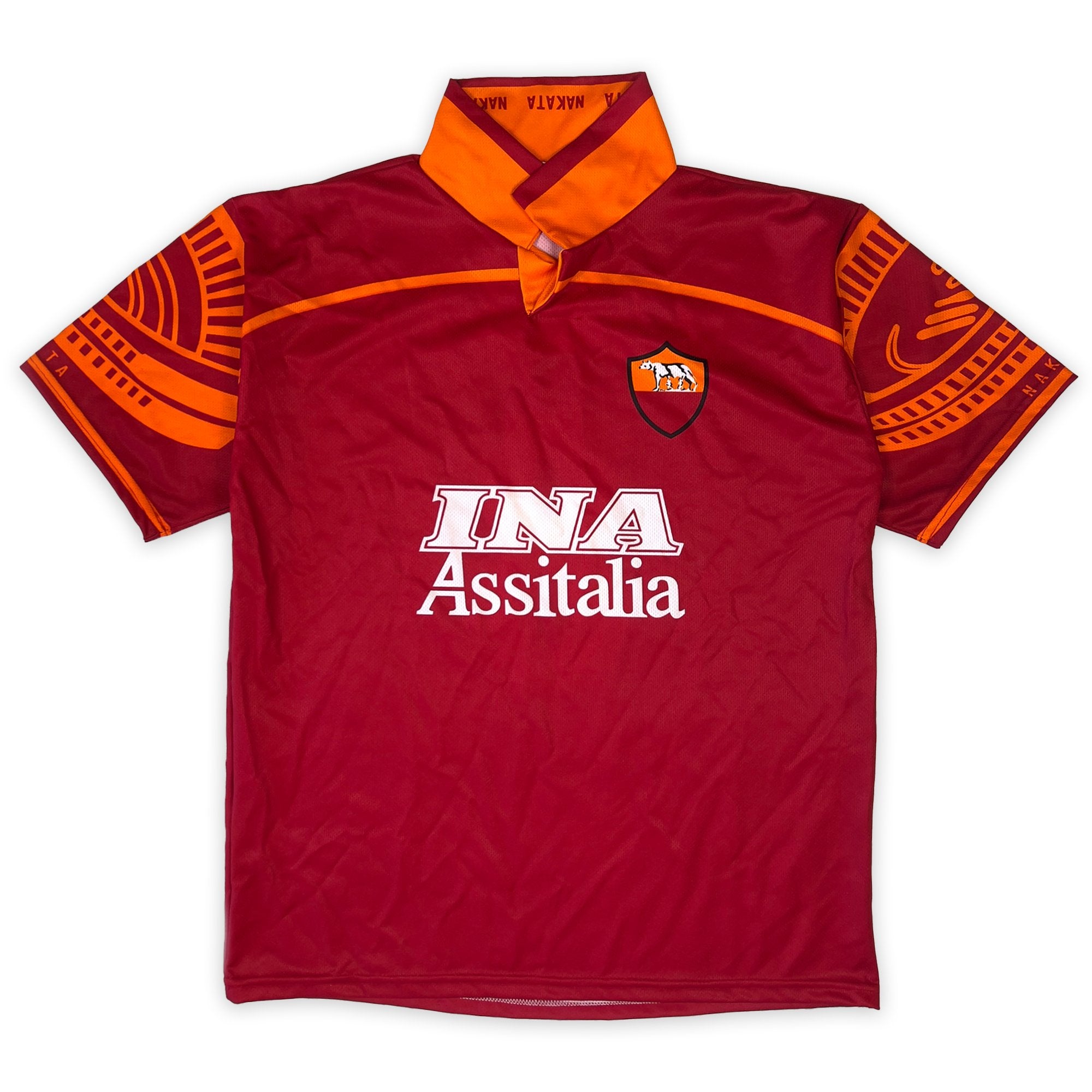 Vintage Premier League Hidetoshi Nakata Ina Assitalia Roma Soccer Fan Jersey - Sugoi JDM