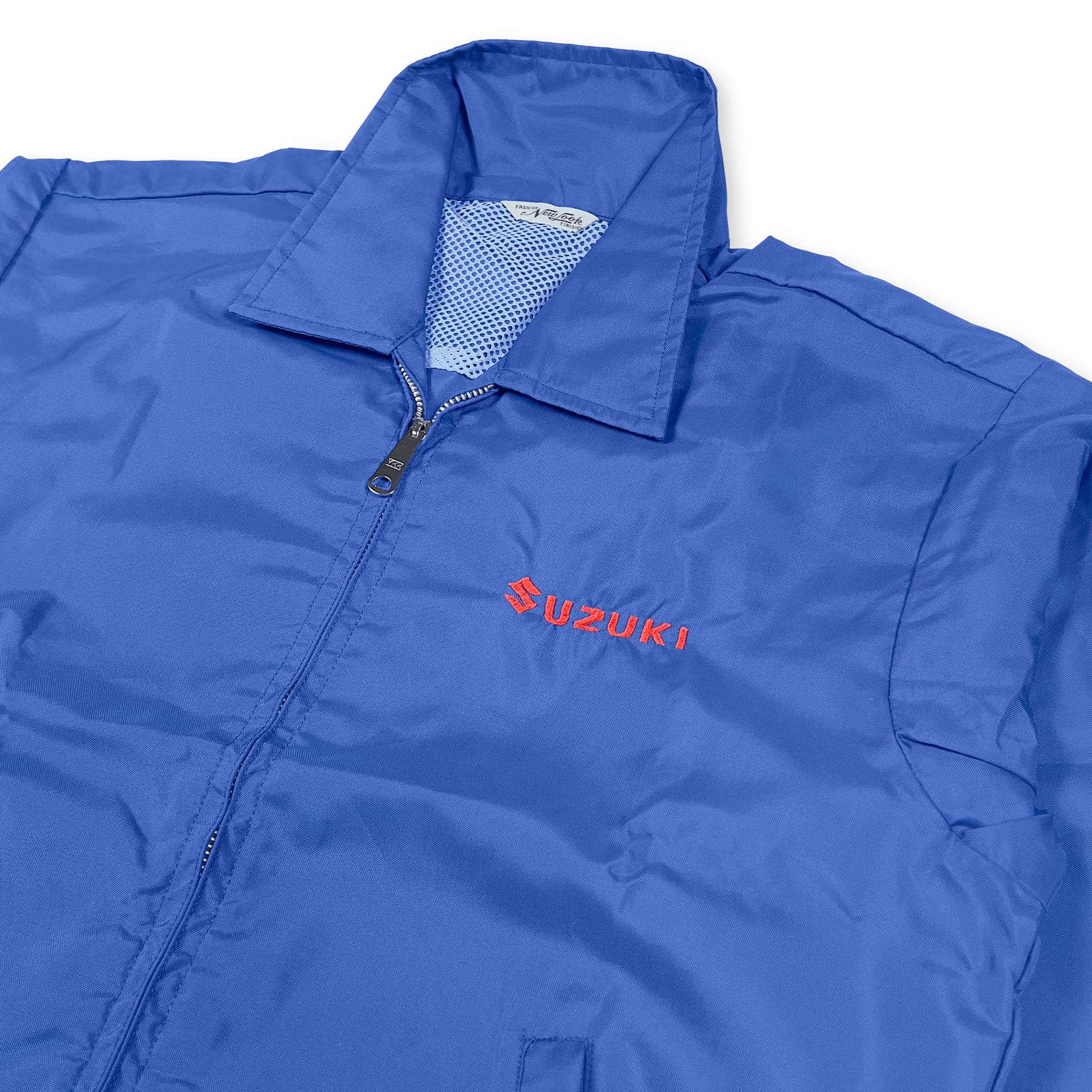 Vintage Showa Era 1970s JDM Japan Suzuki Staff Jacket Blue - Sugoi JDM