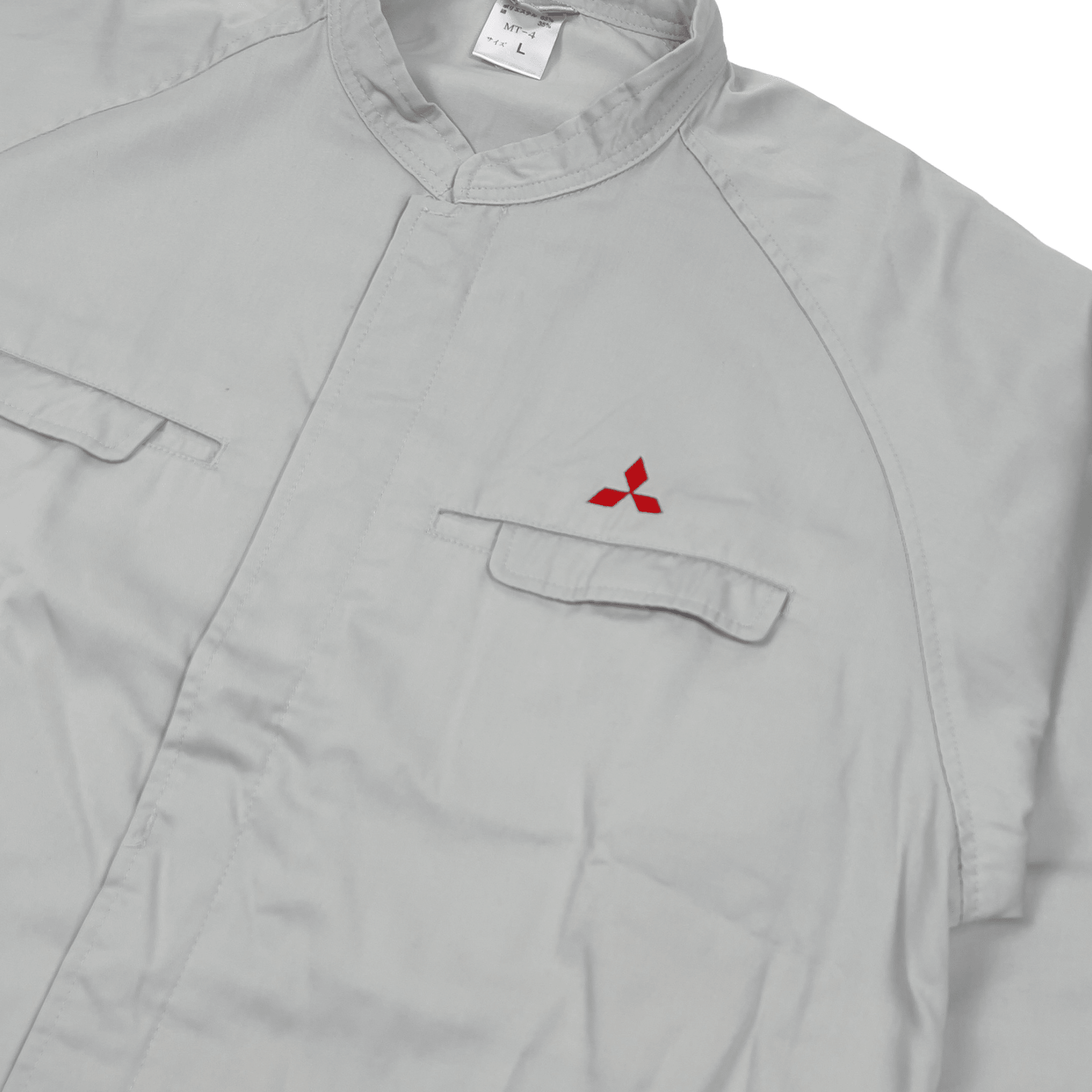 Vintage Showa Era Genuine Japan JDM Mitsubishi Motors Staff Jacket Grey - Sugoi JDM